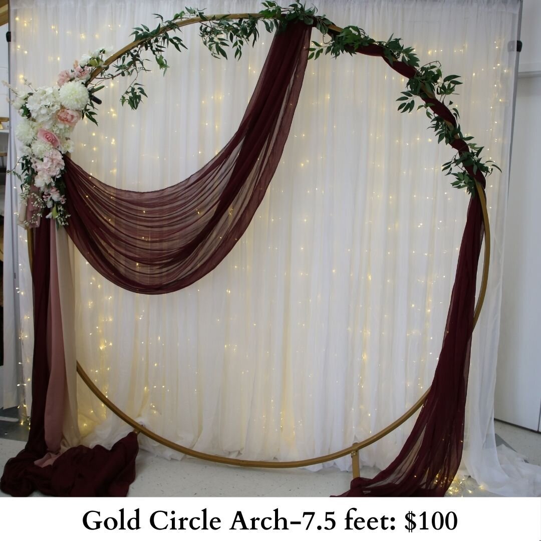 Gold Circle Arch-7.5 feet-641