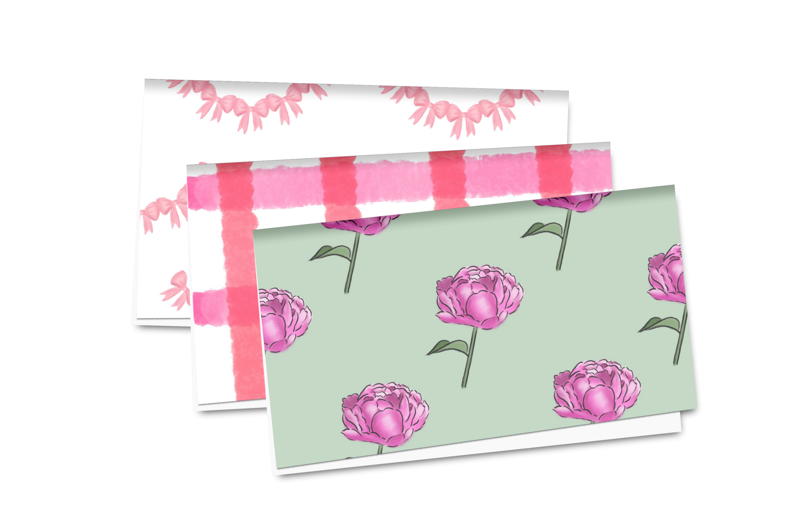 Mockup 08  3 folded paper sheets