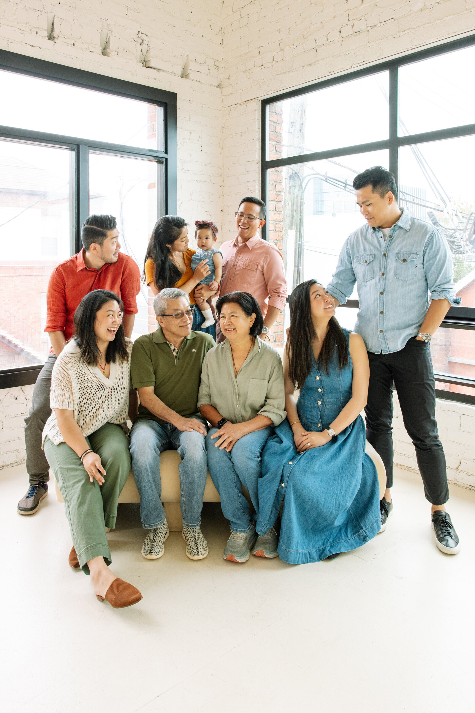 extended family portraits studio san francisco