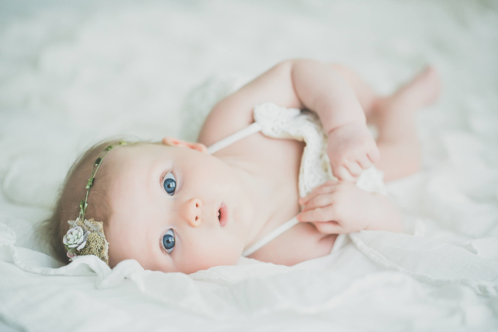 blued eyed baby girl, gilbert baby photographer