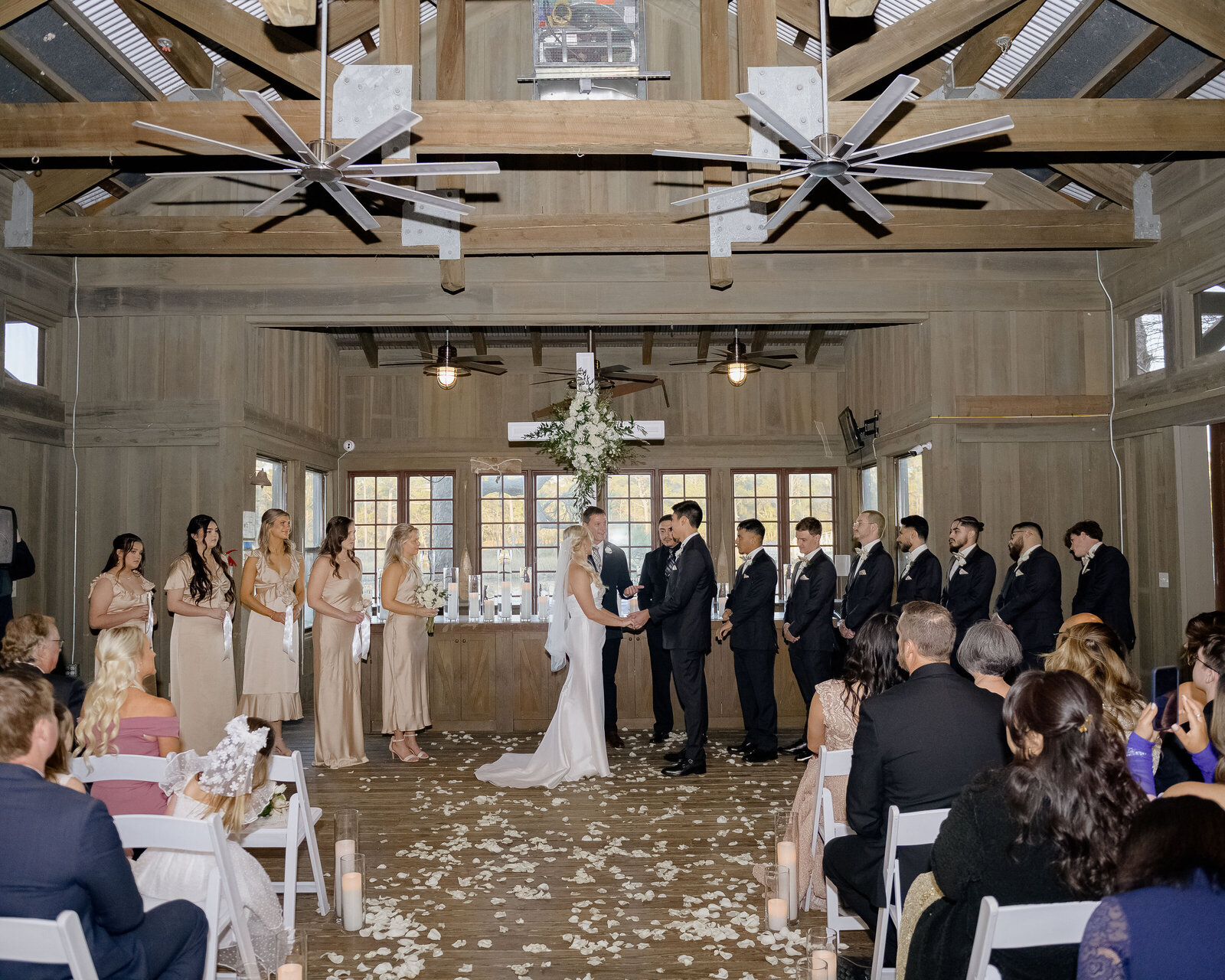 Ceremony in the Boathouse at Watercolor Inn + Lakehouse