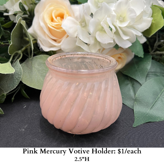 Pink Mercury Votive Holder-313