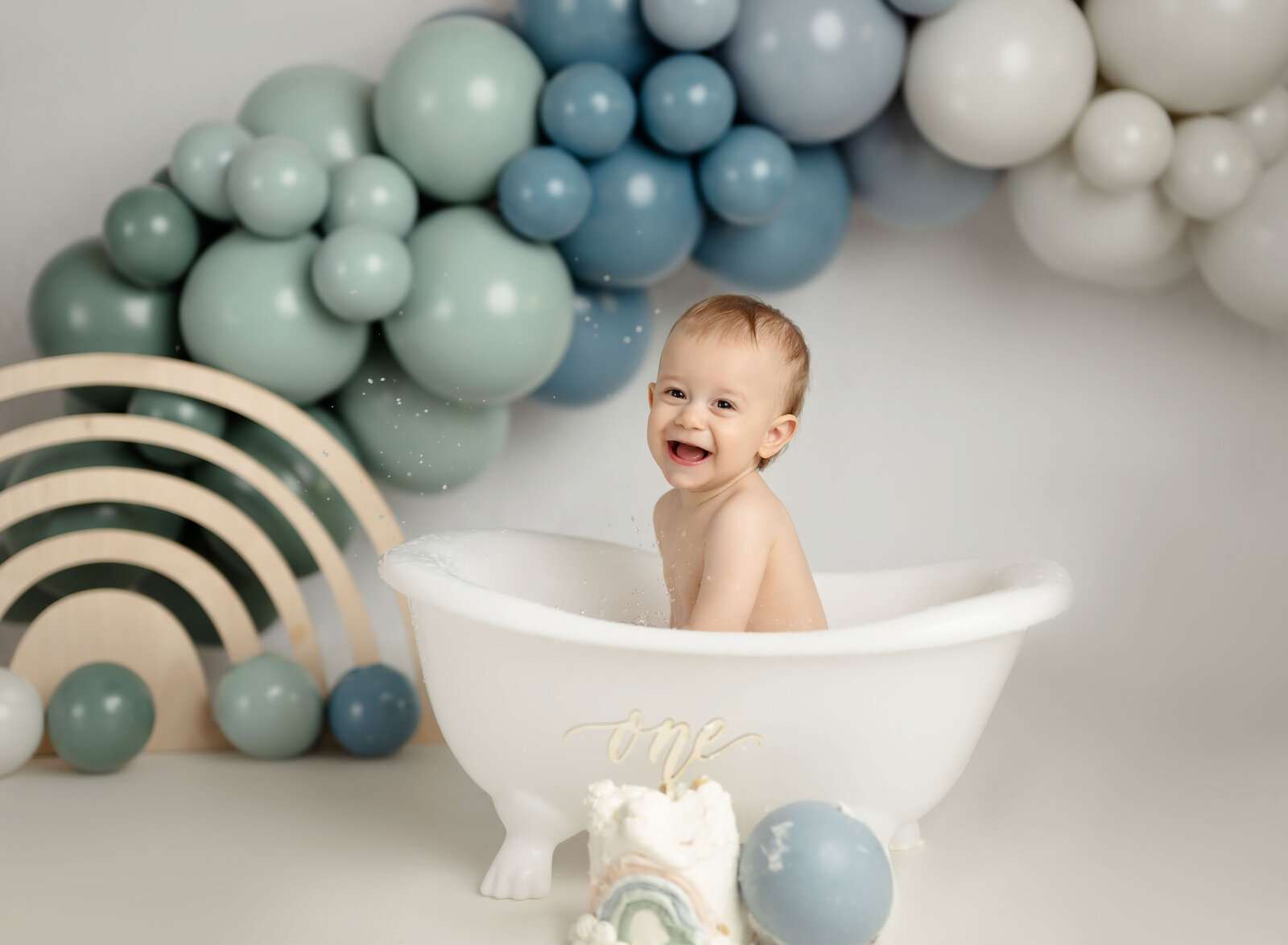 1st birthday studio photoshoot