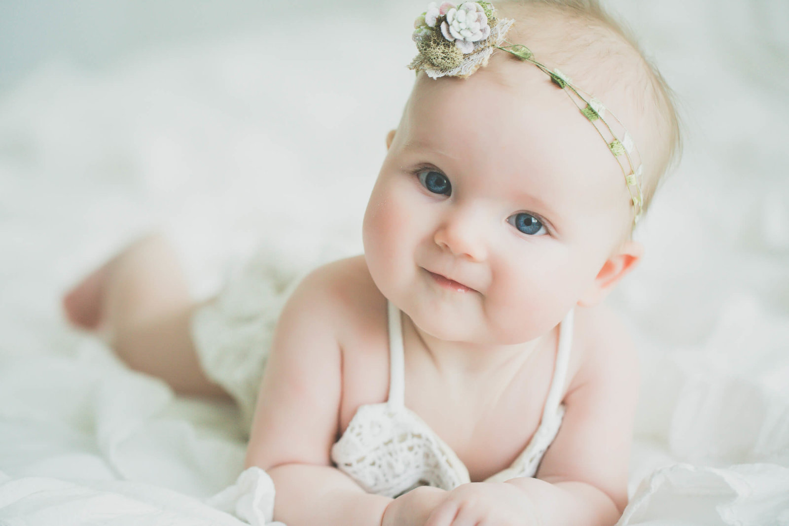 tummy time baby photography