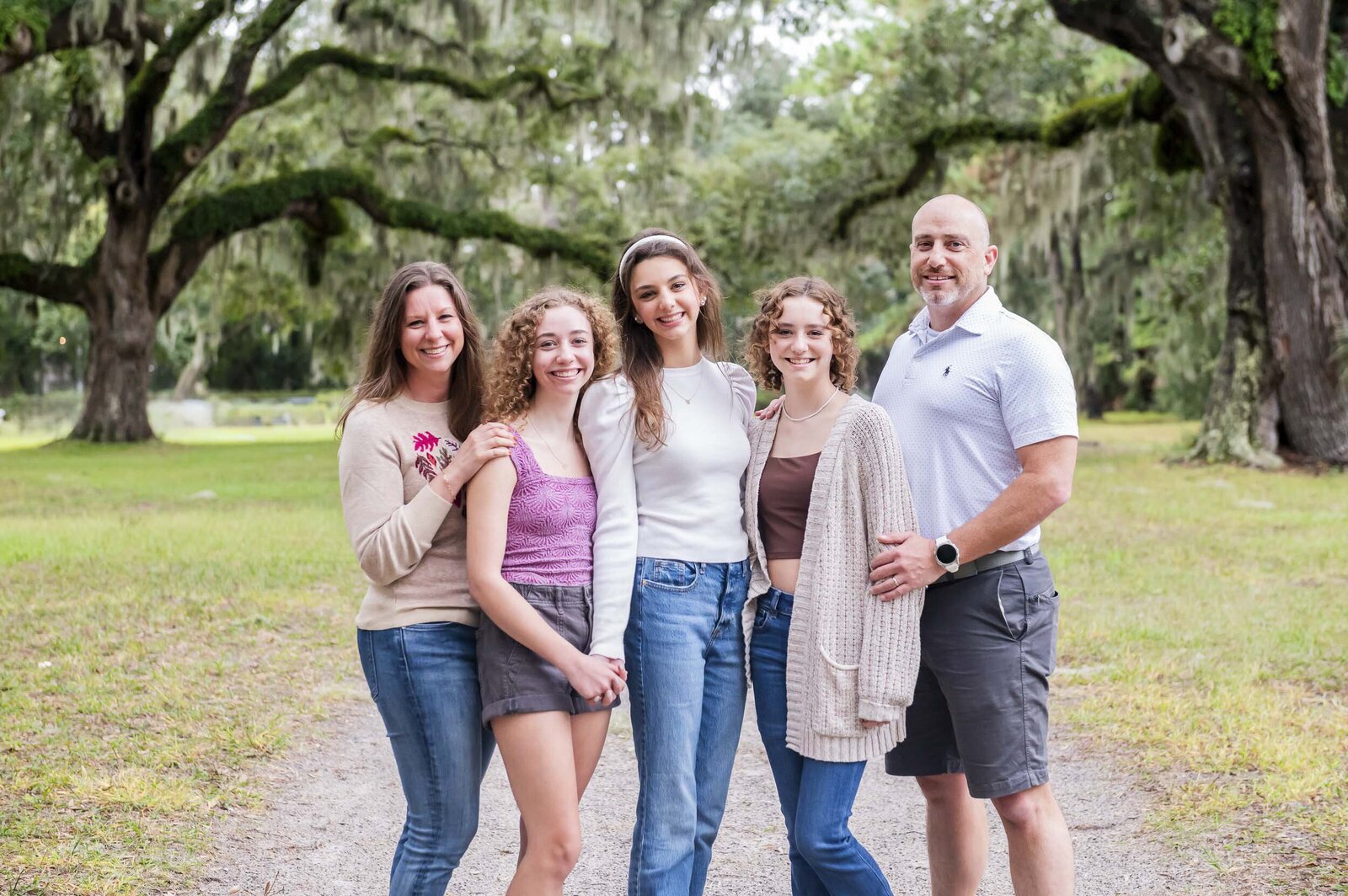 family at park in HHI SC