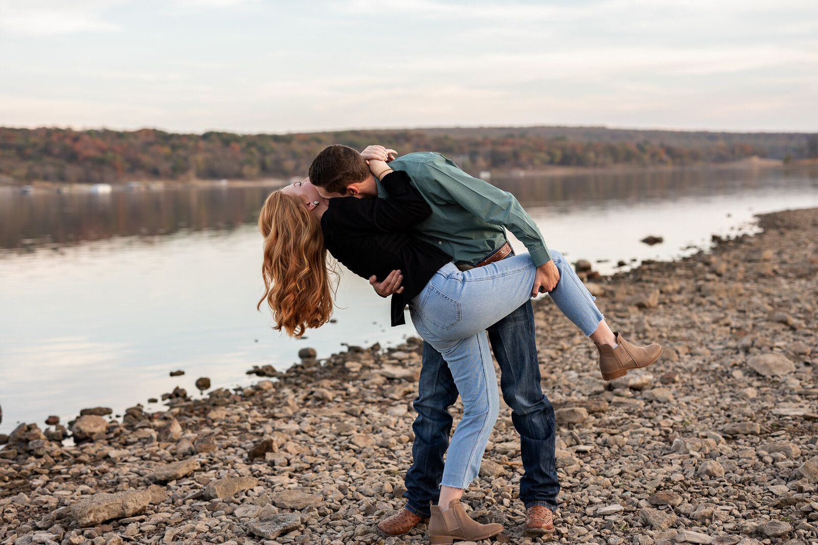 Fort Gibson Lake Sequoyah State Park engagement photographer