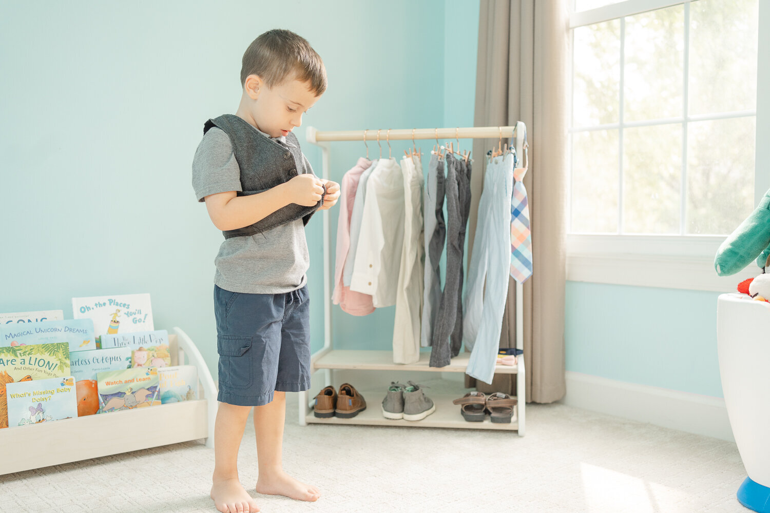 boy wearing vest taken by product photographer in Vienna,Virginia