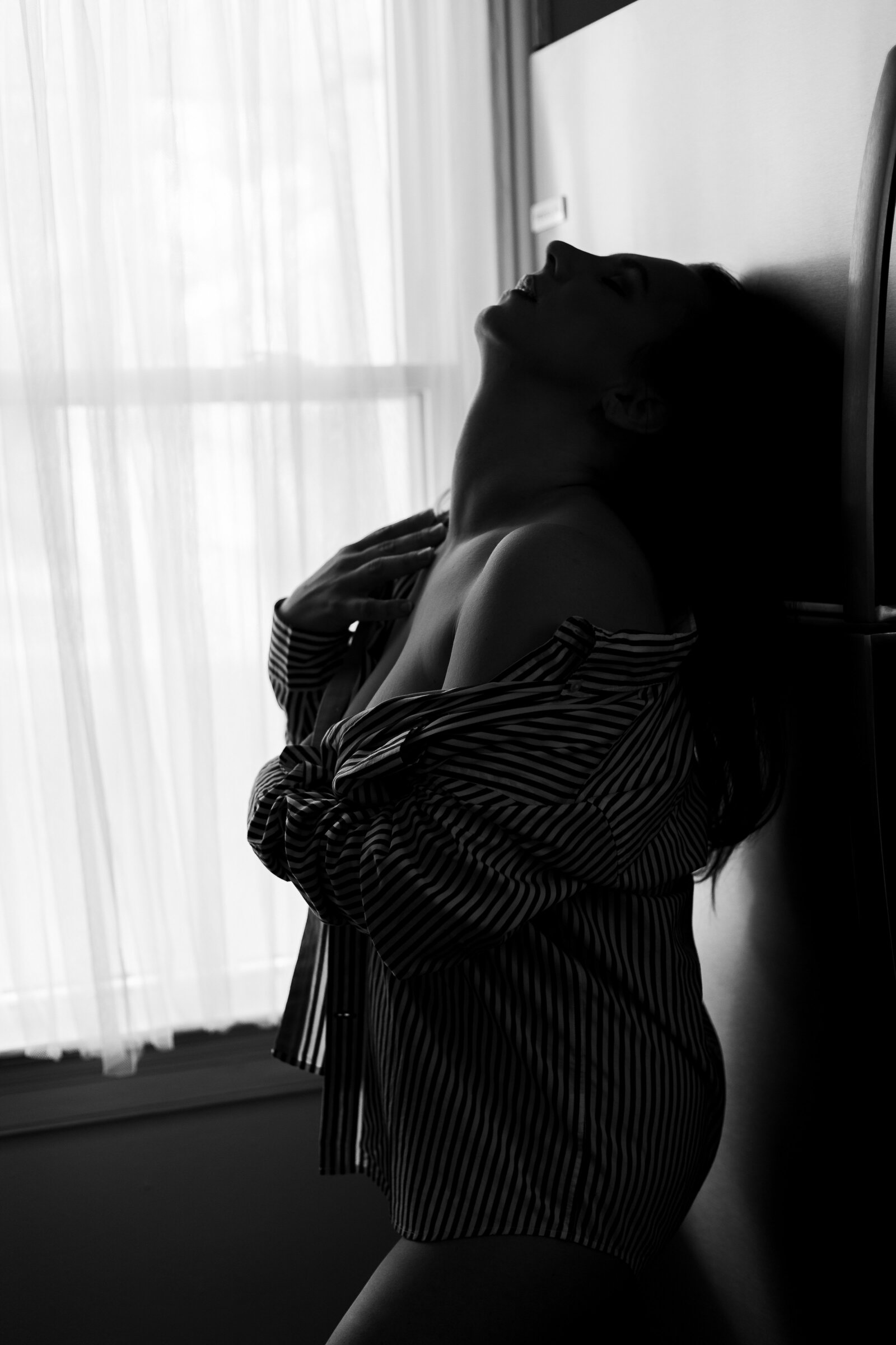 Black and white Lynchburg  boudoir