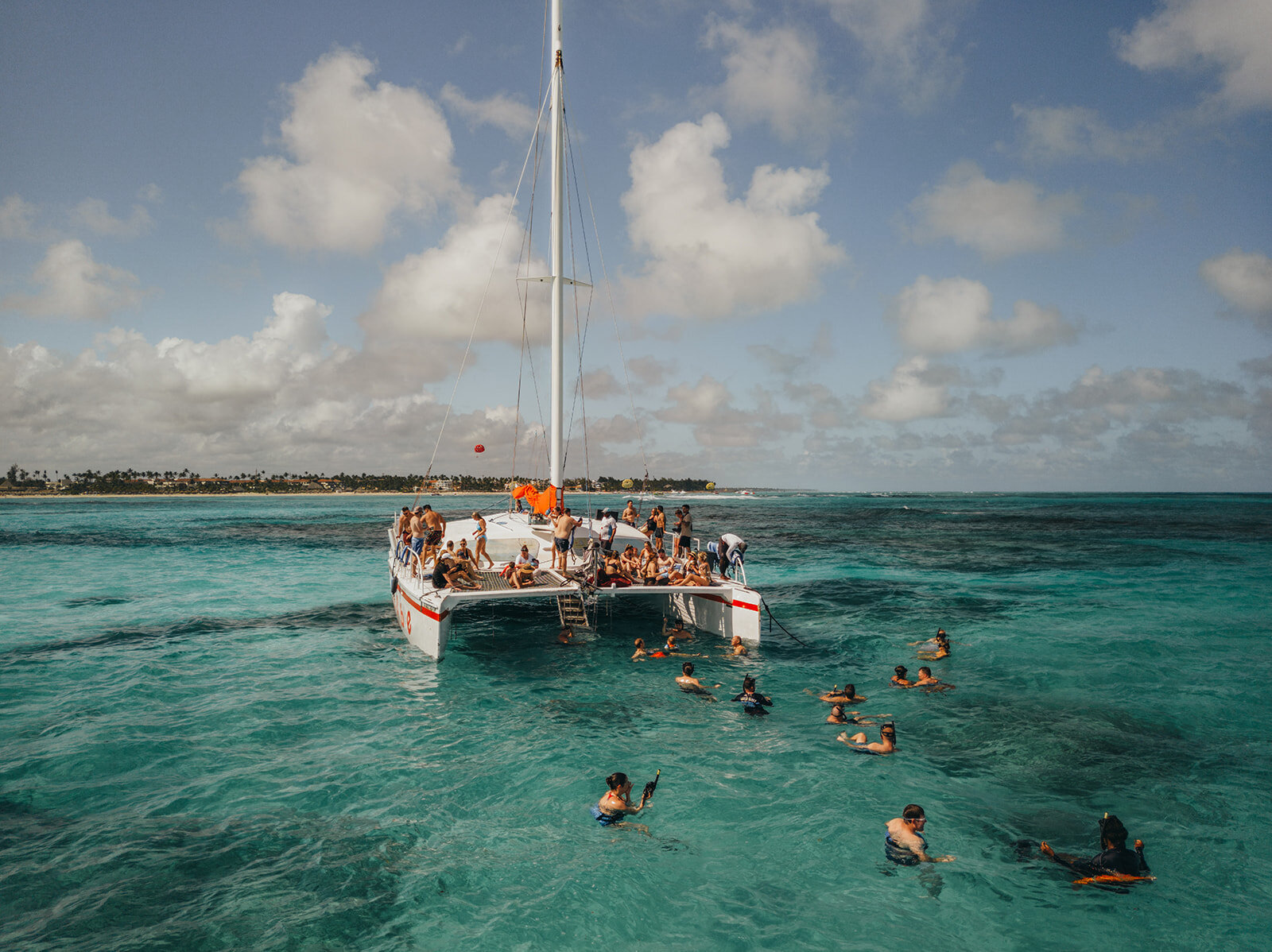 boat party drone photo 