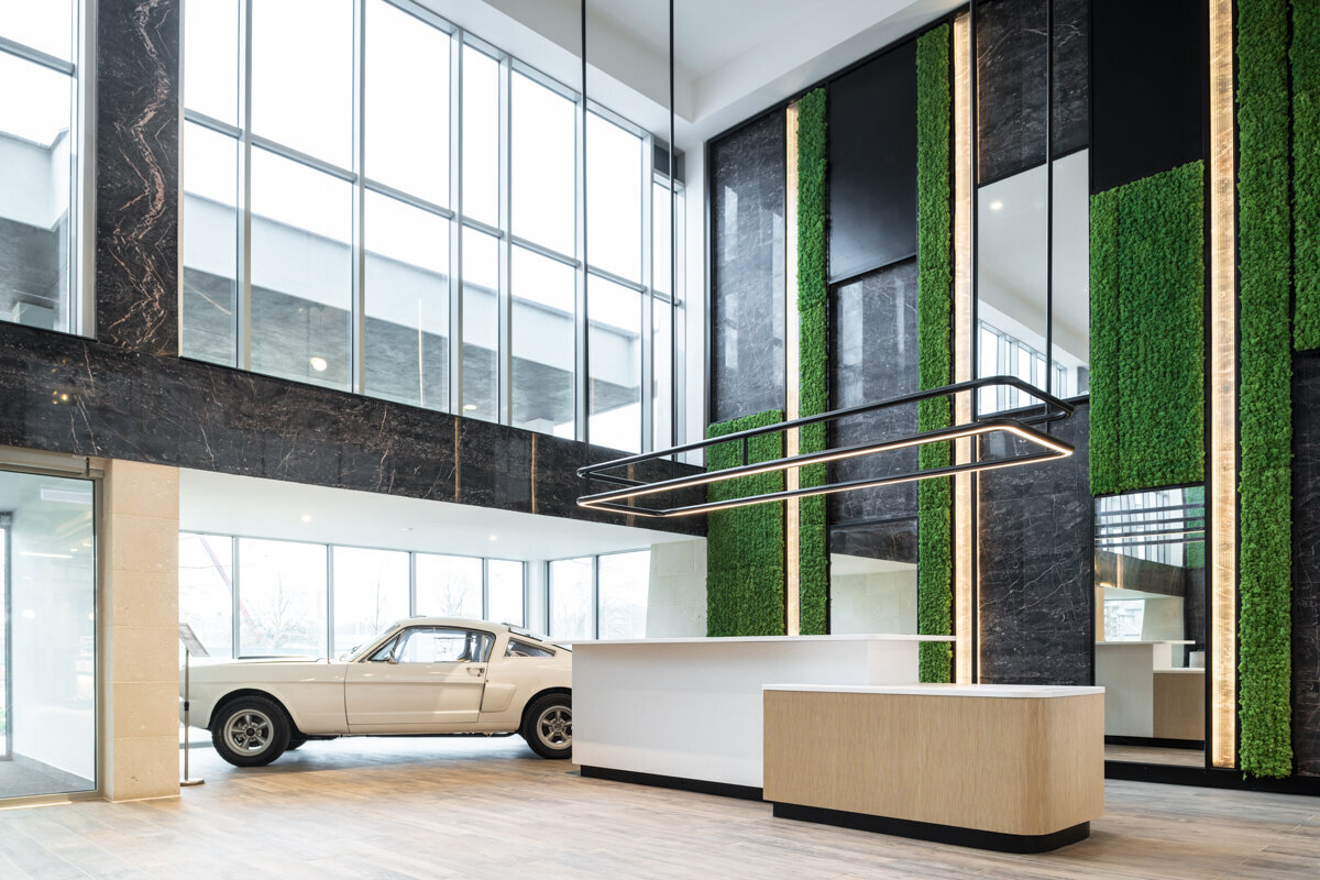 marble office walls