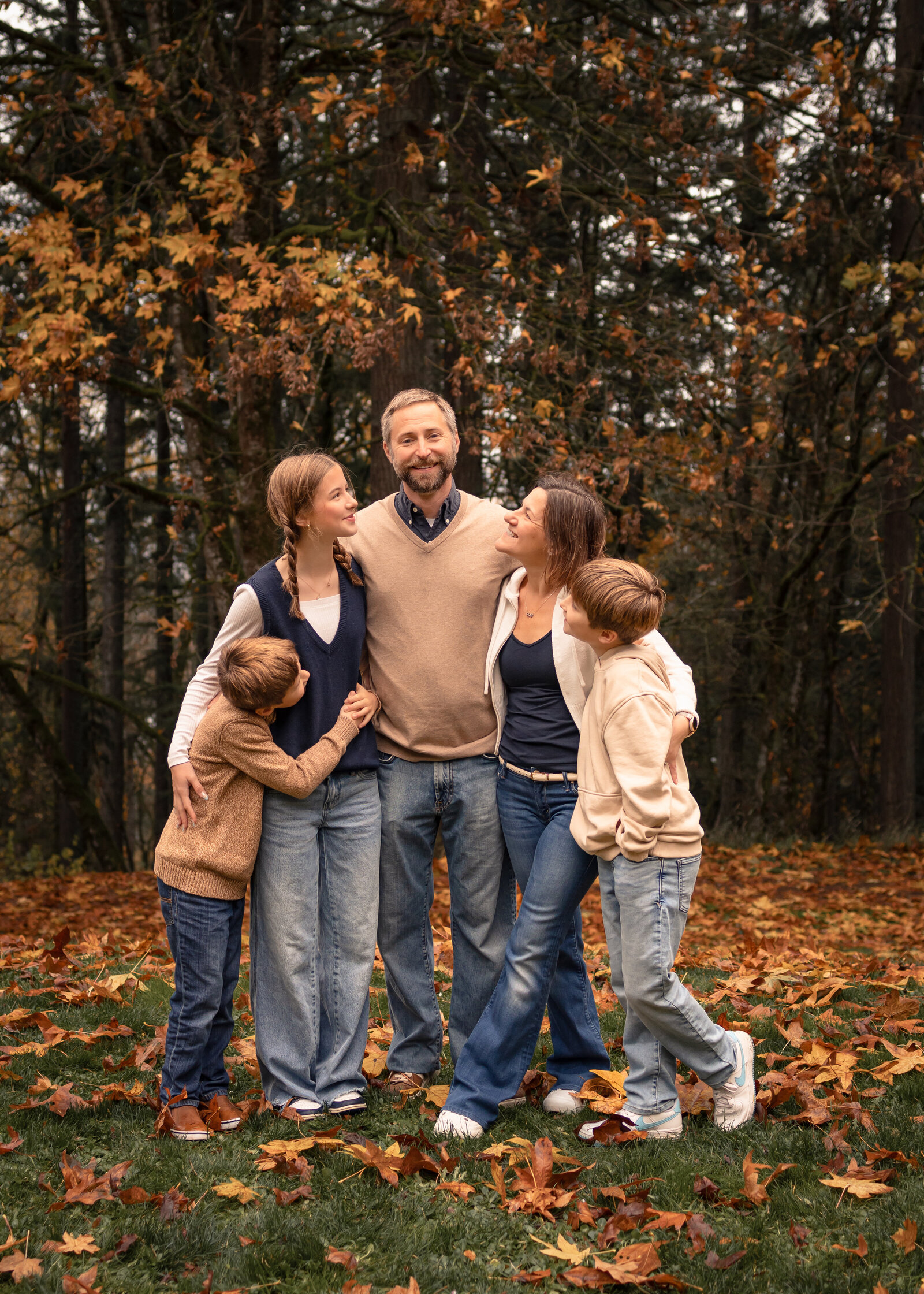 Fall photos for family of 5 
