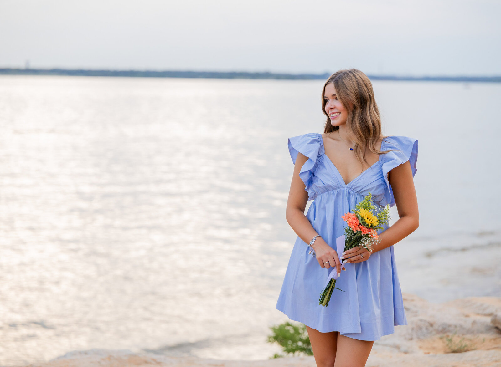 senior by the water