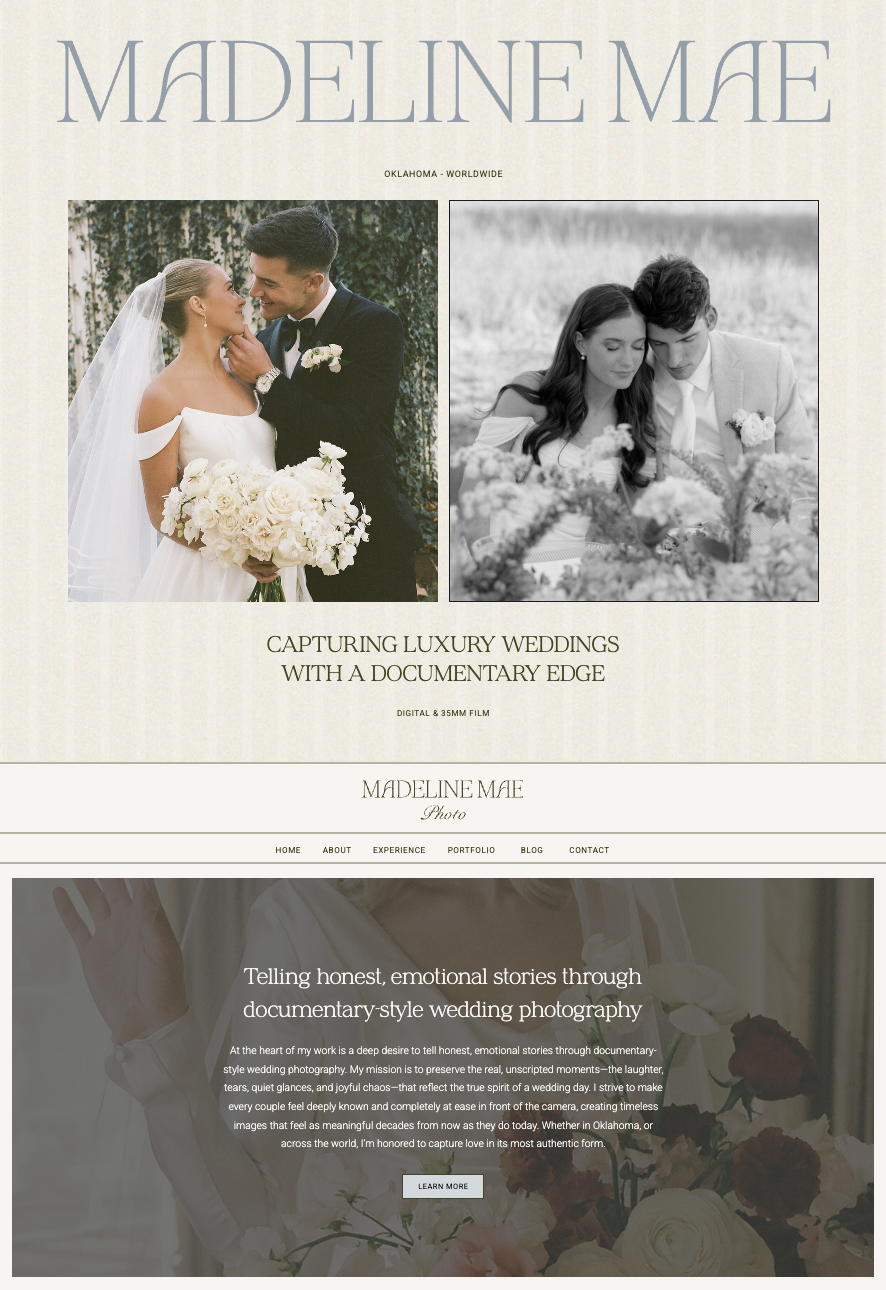MMP homepage screens
