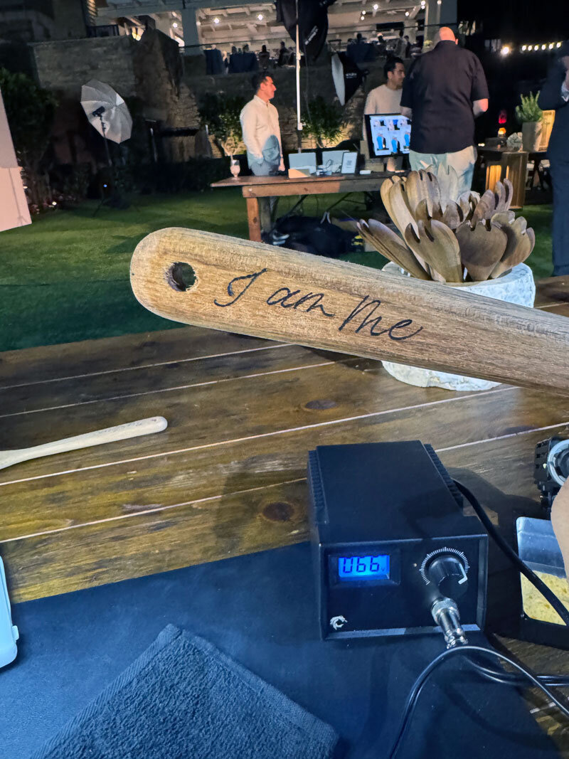 I am Me words burned into wooden spoons