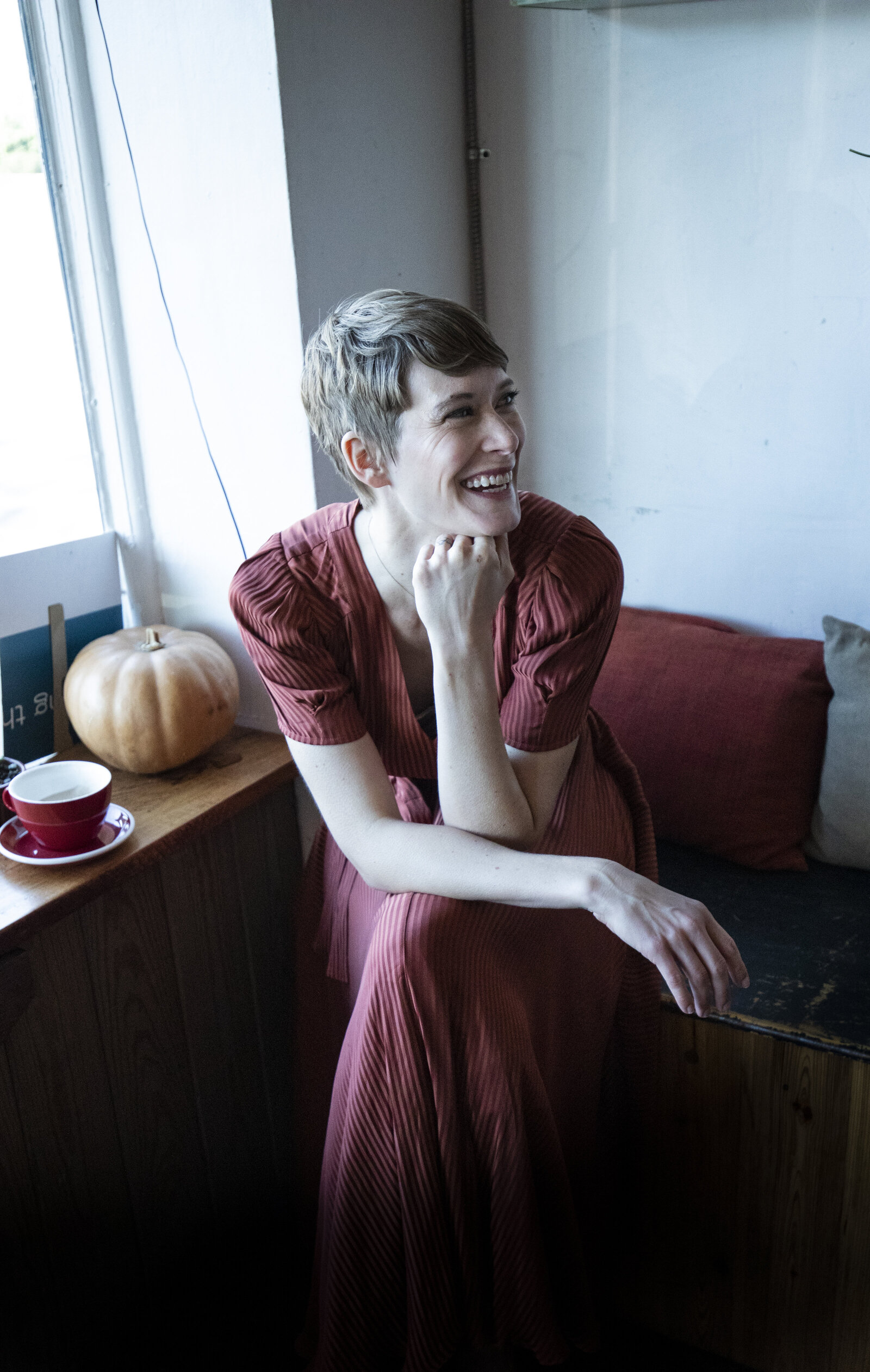 Candid female portrait with natural light