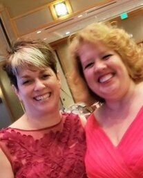 Author Lisa Olech with Kristan Higgins