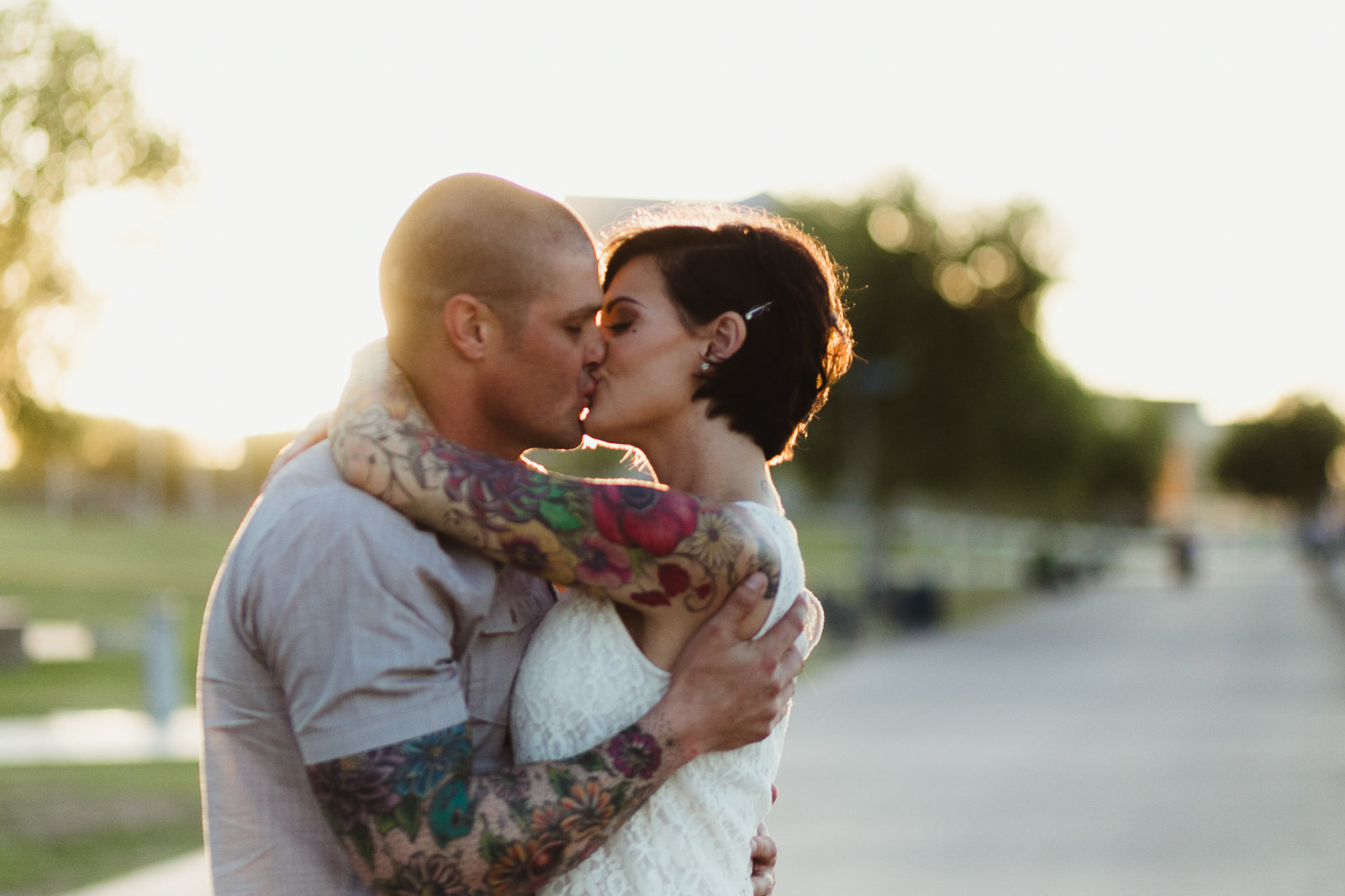 Engagement session during golden hour in Seattle, WA at Rattlesnake Lake