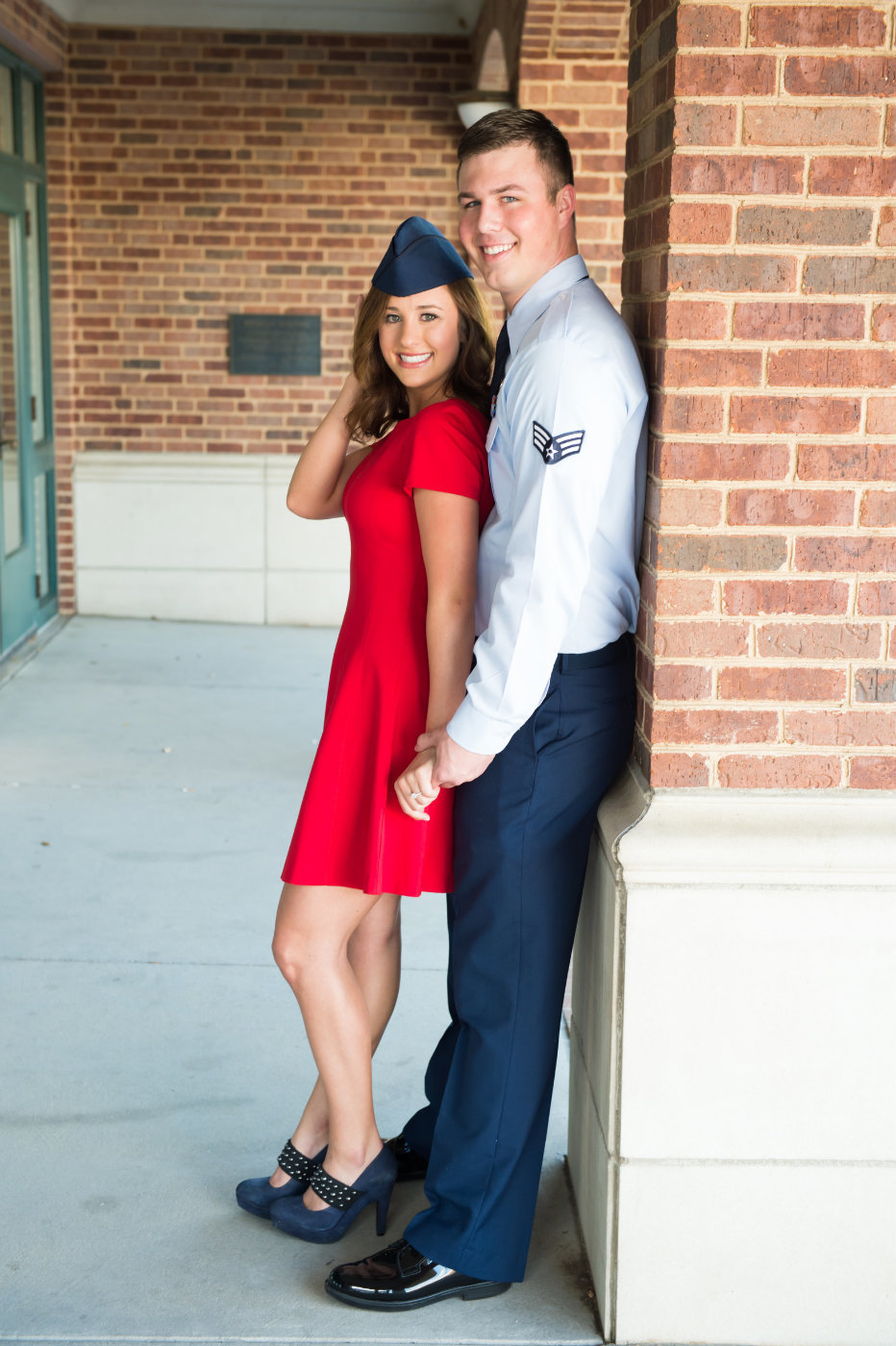 Military Engagement photos in Denton by Brittany Barclay Photography