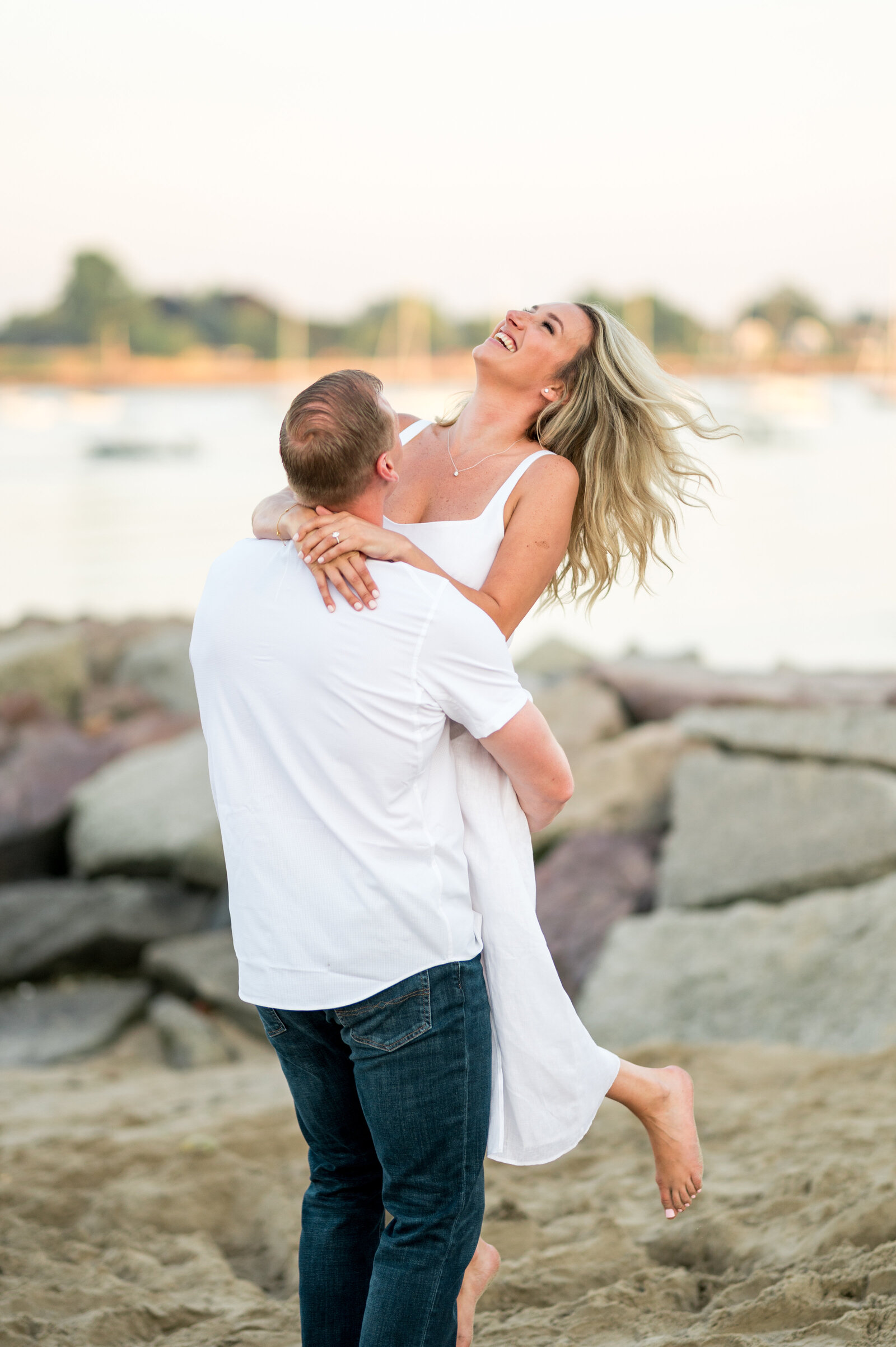 Fun MA Coastal Engagement Photos