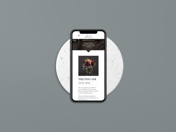 florist ecommerce website design