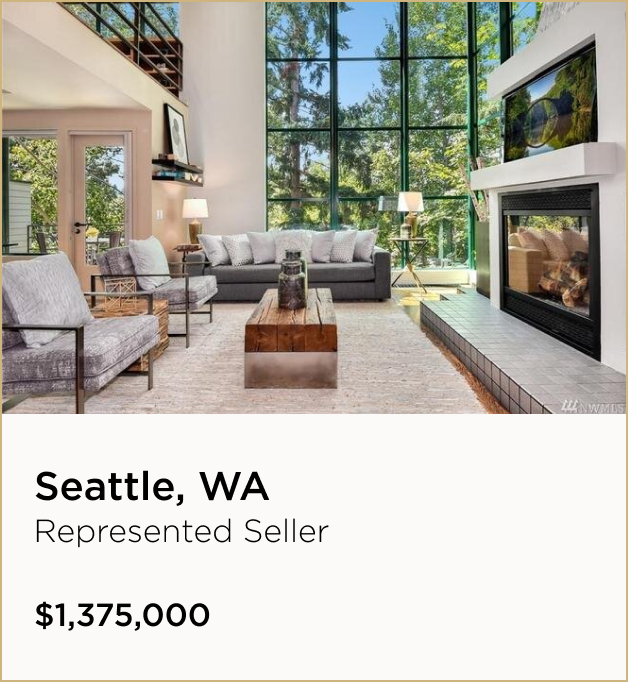 Seattle, WA $1,375,000 – Represented Seller
