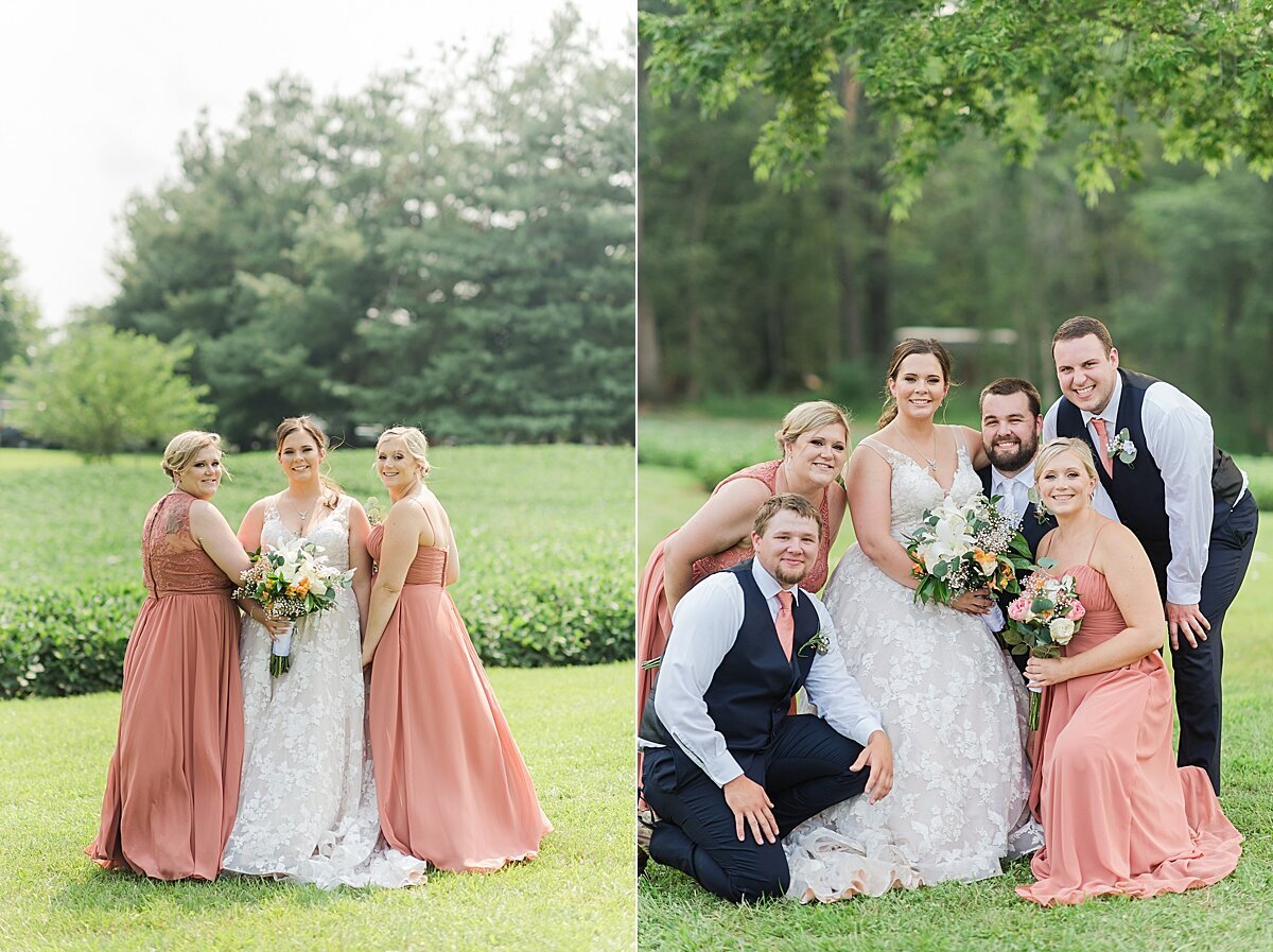 Navy & Rose Summer Backyard Wedding | Danvers, IL_0038