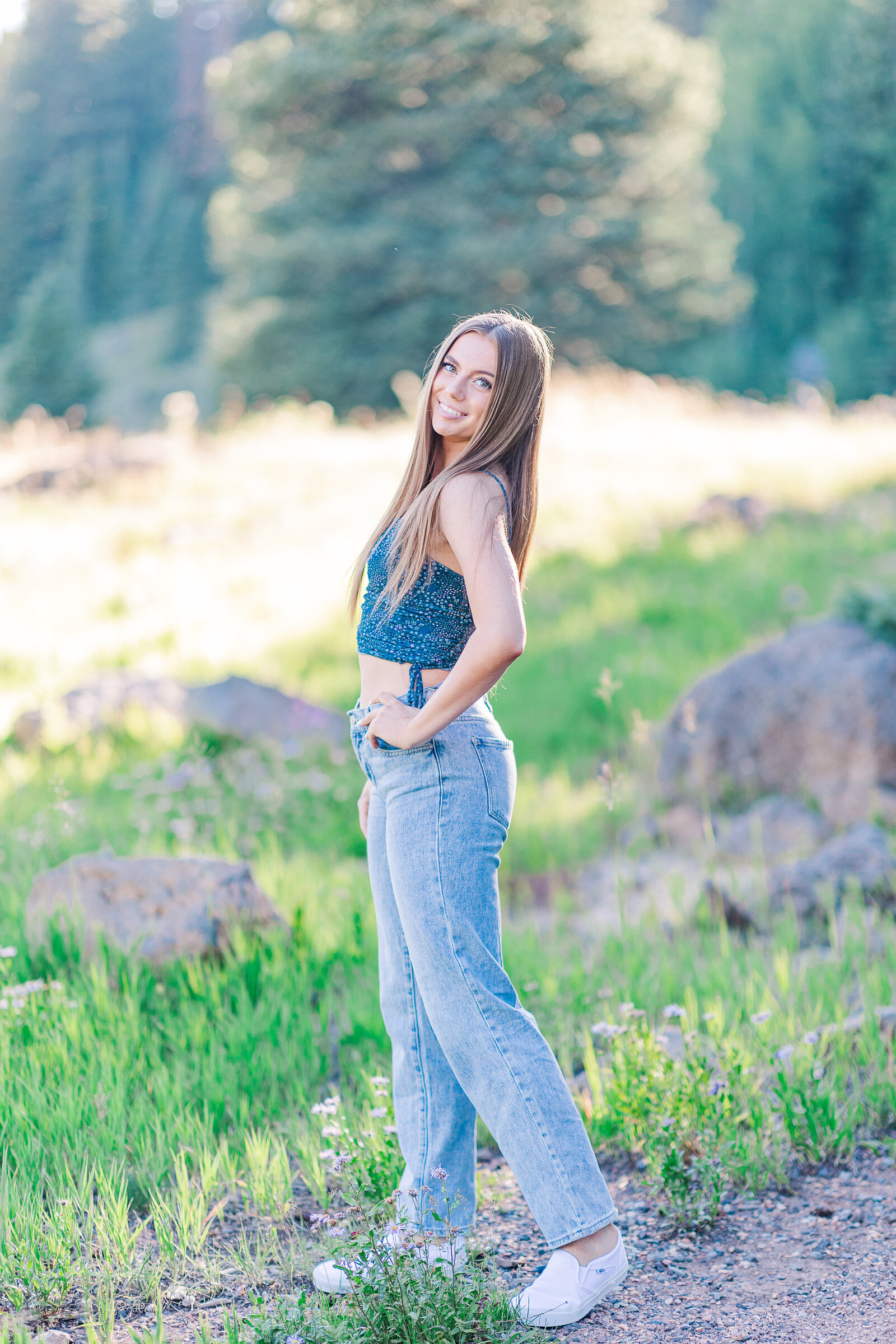 Senior pose on Grand Mesa colorado