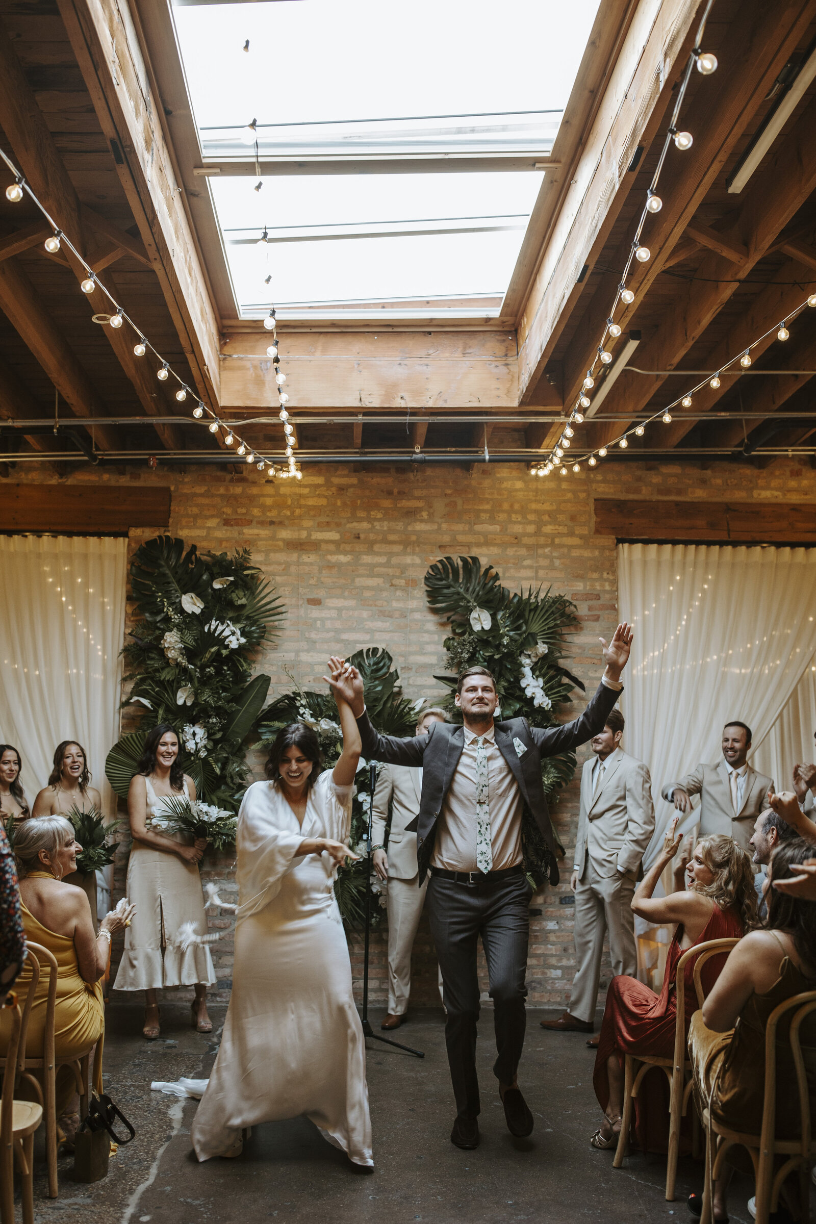 Disco Wedding Ceremony Set Up