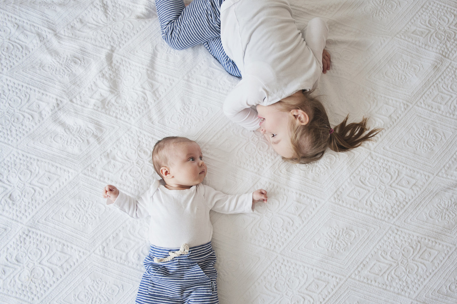 Baby and sister photos