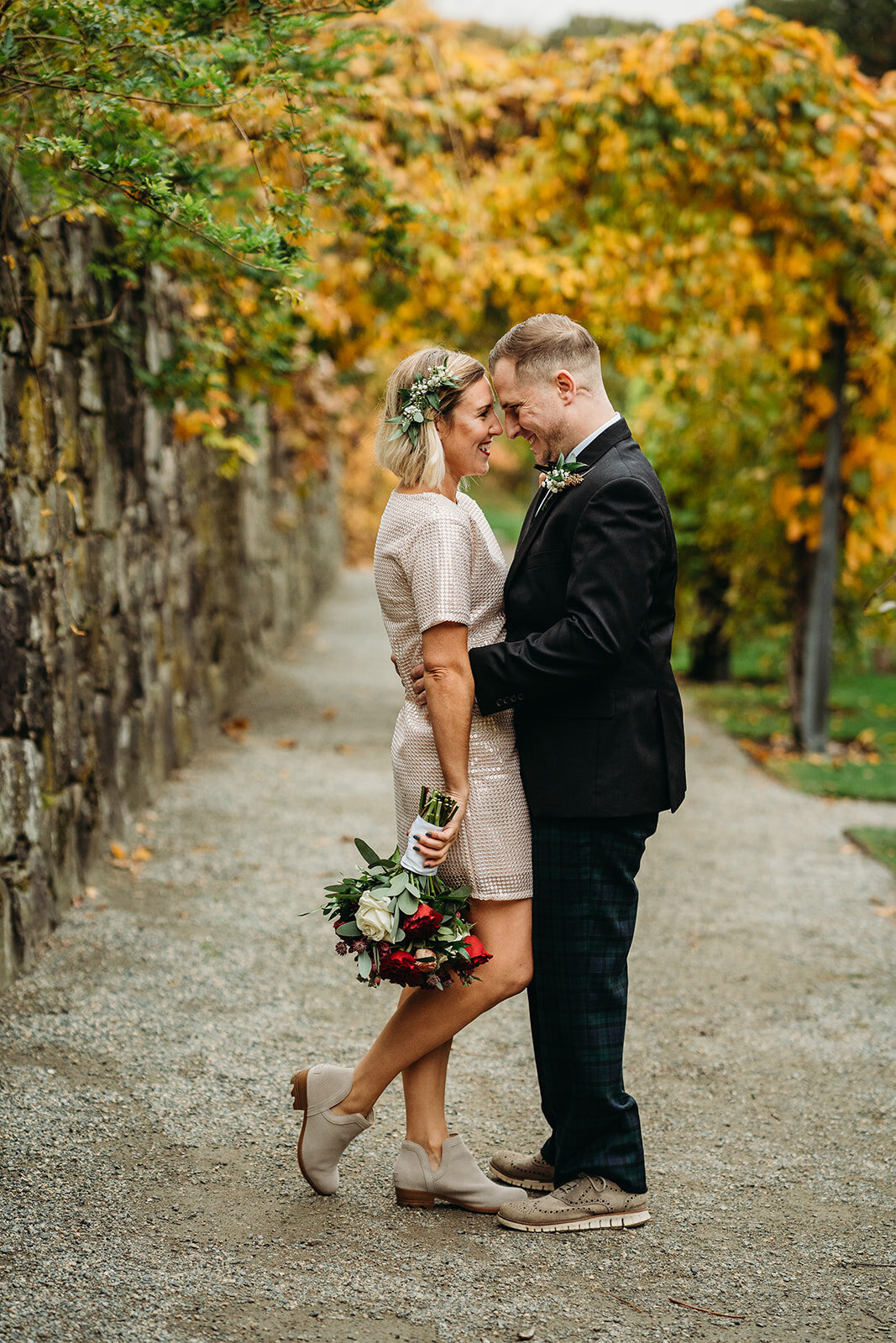 autumn elopement at the arnold arboretum