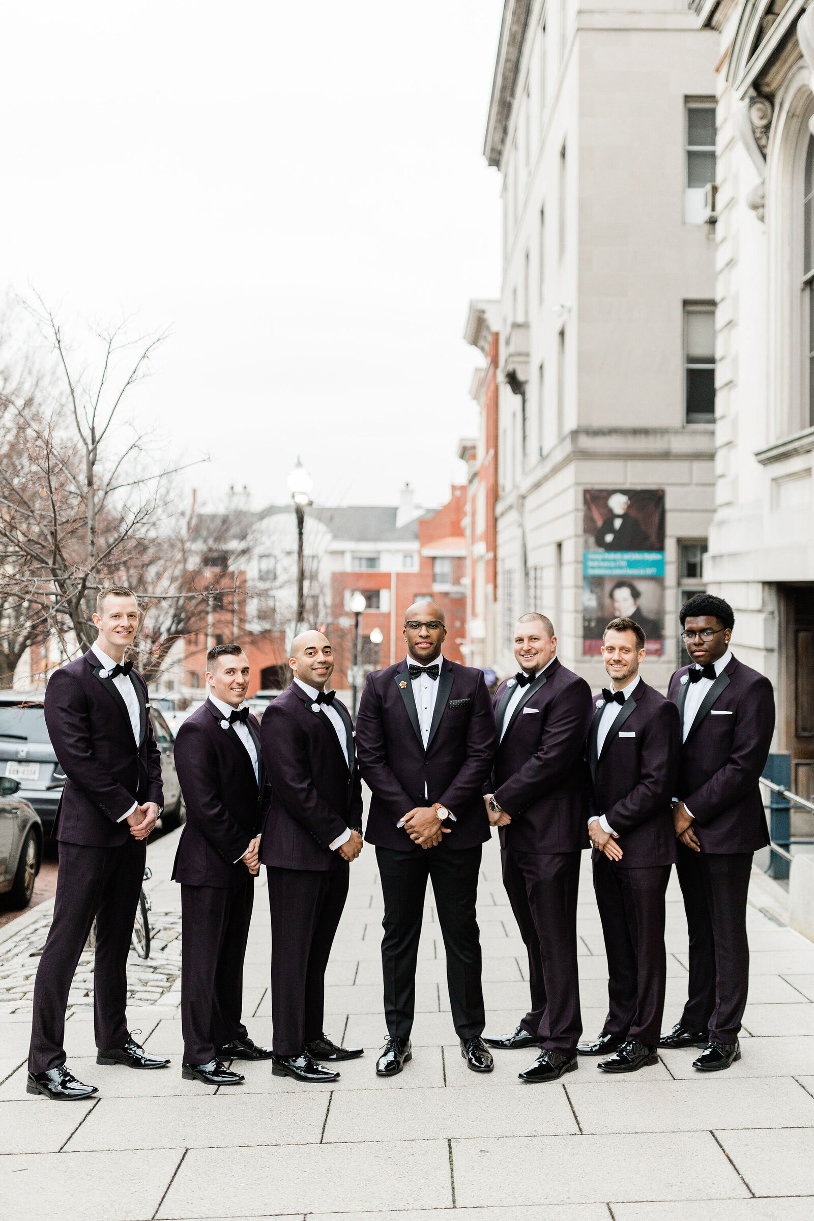 Groomsman Photos | The Peabody Library Baltimore MD | The Axtells Photo and Film