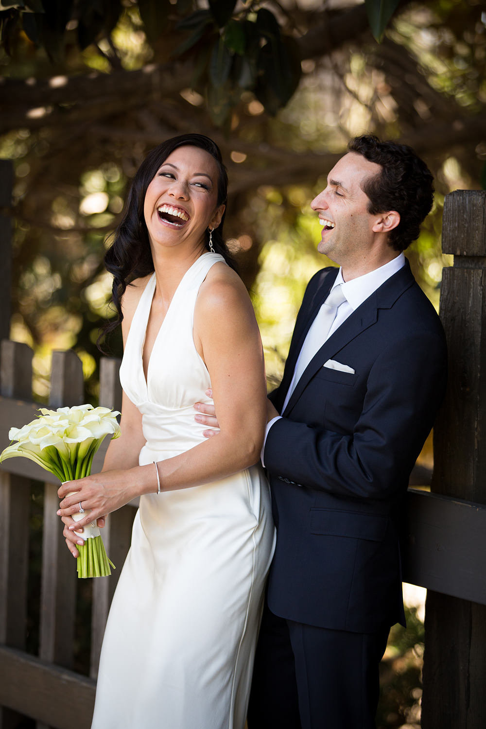 couple laughing at balboa park