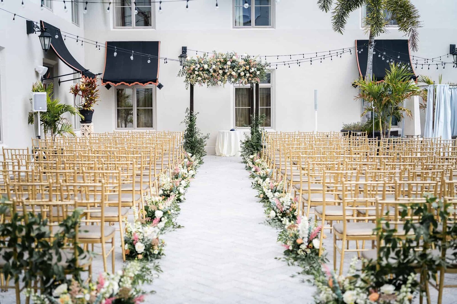wedding details at Casa Monica Wedding venue in St Augustine - ceremony site