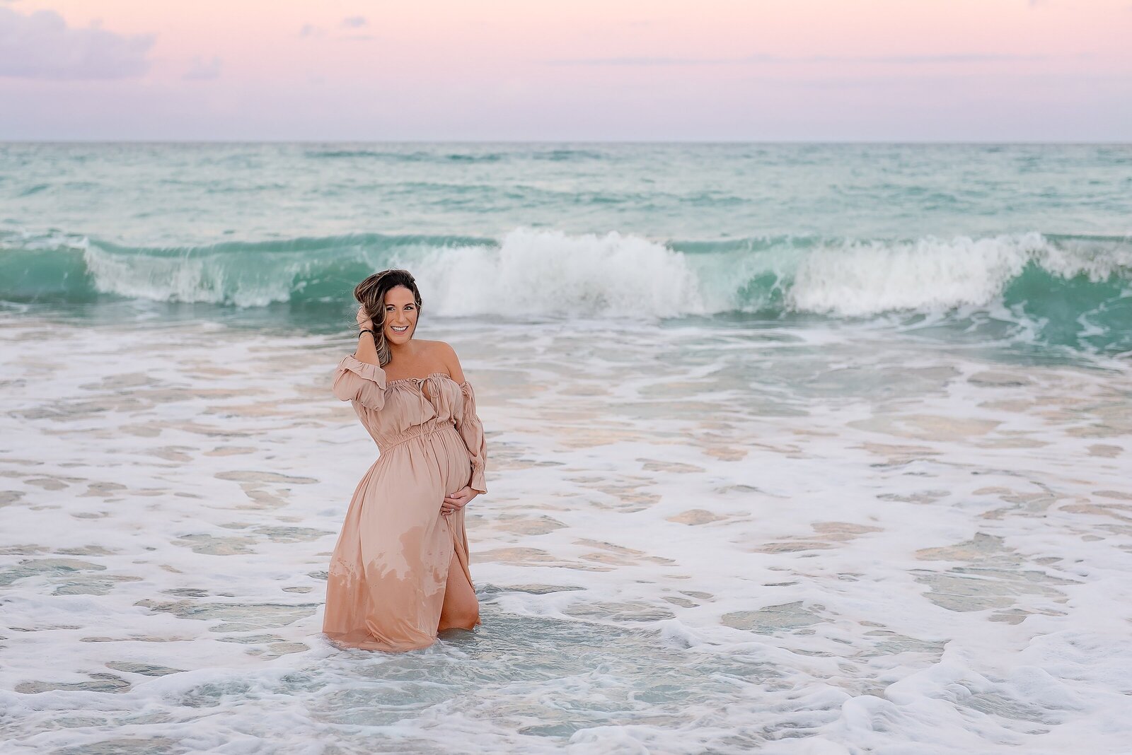 South Florida maternity photography at the beach