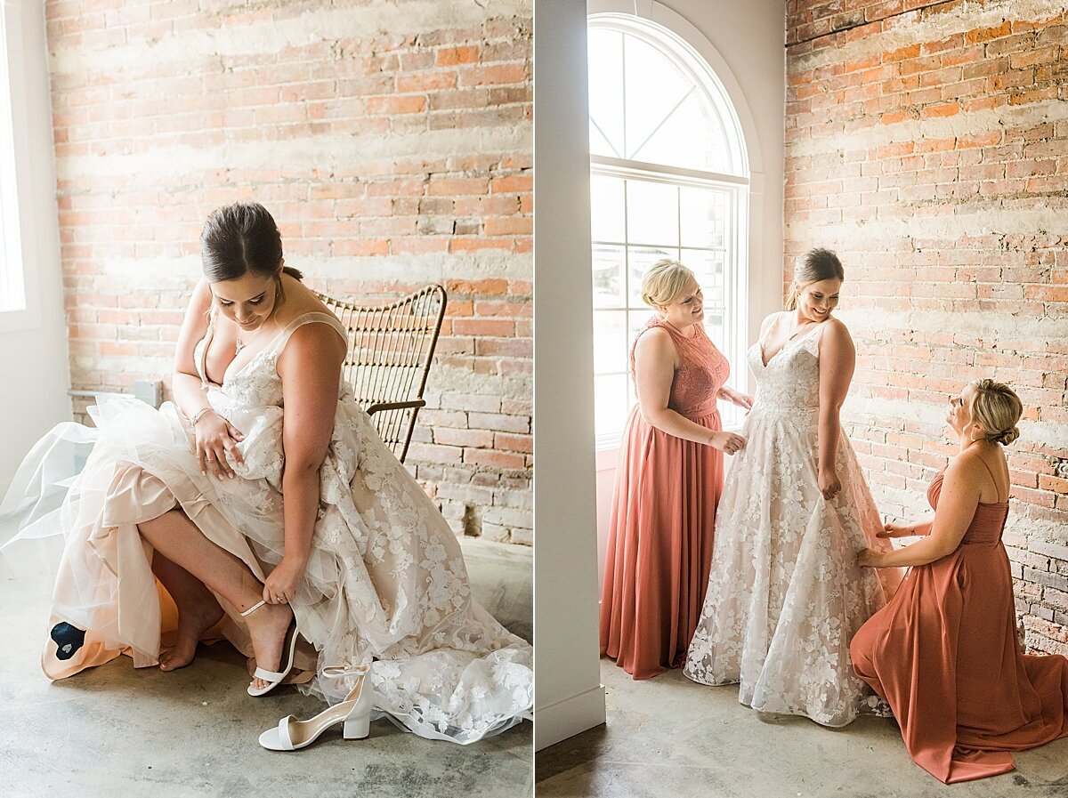 Navy & Rose Summer Backyard Wedding | Danvers, IL_0010