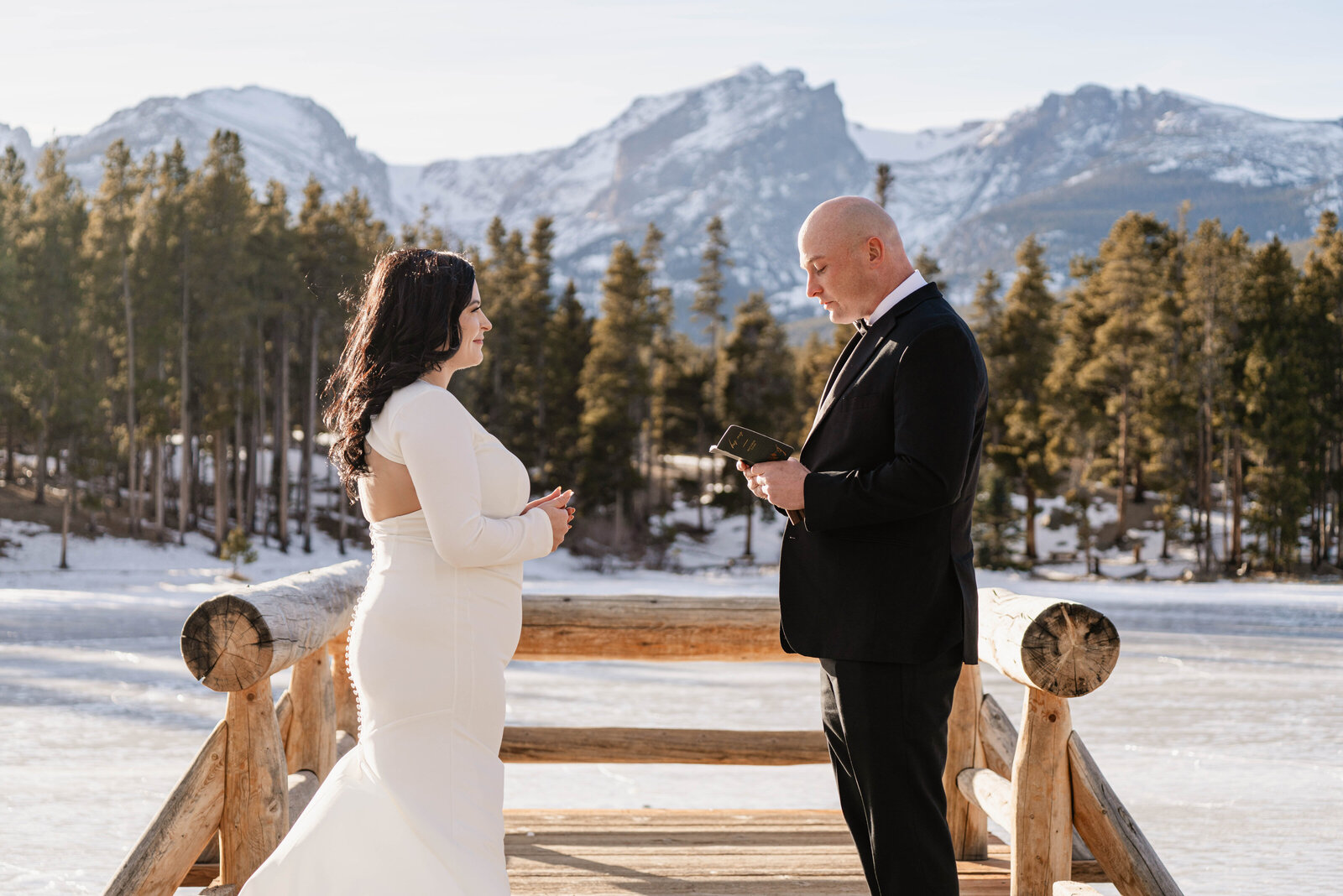 Rocky Mountain National Park Sprague Lake Elopement