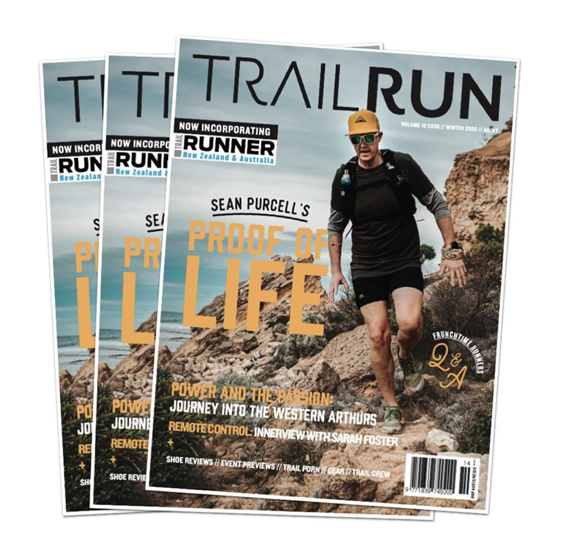 Trail Run Magazine Cover Sean Purcell