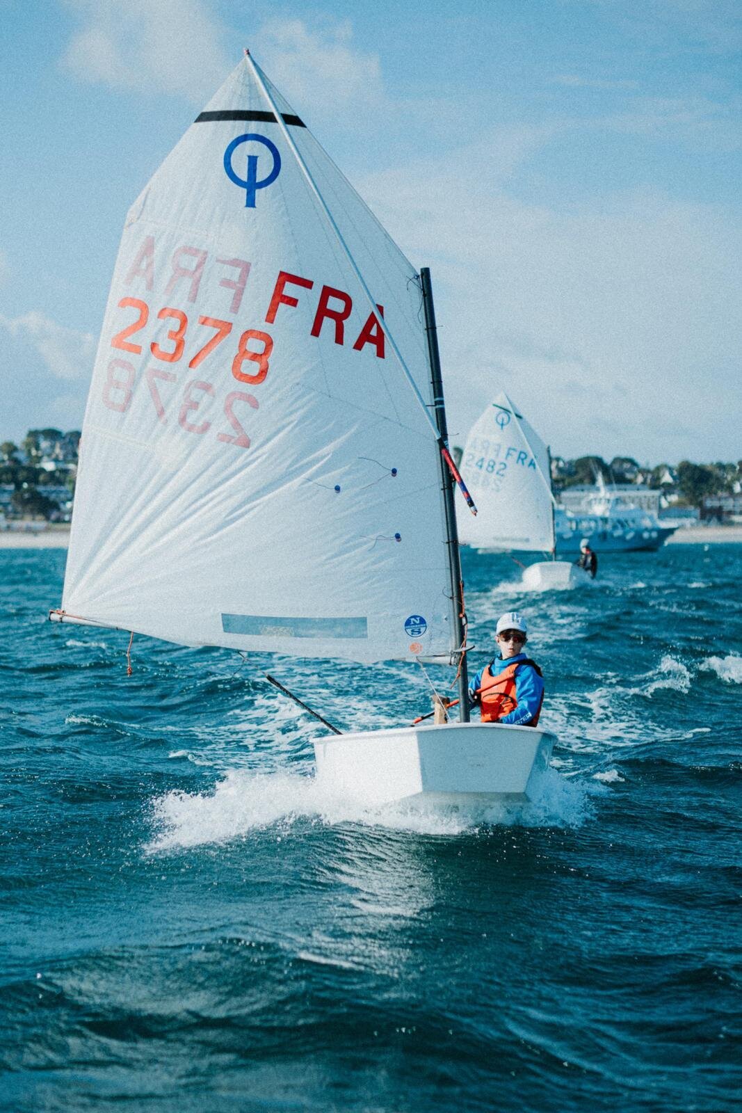 reportage photo regate optimist - regate optimist perros guirrec - caroline liabot