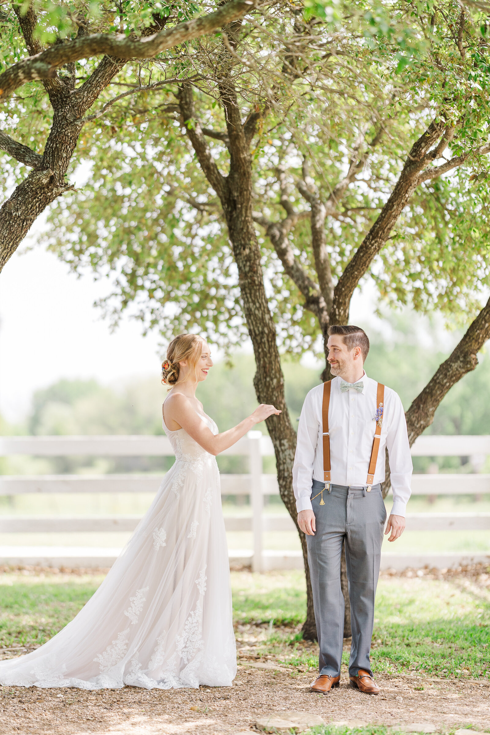 First-look-groom-looks-at-bride