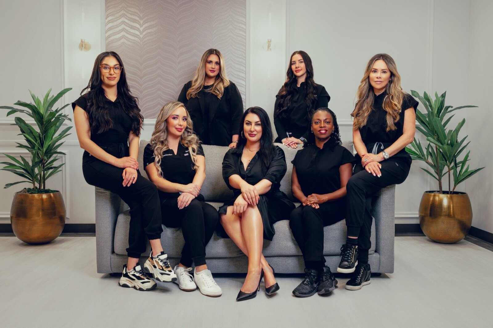 MyEvergreen MedSpa team seated together
