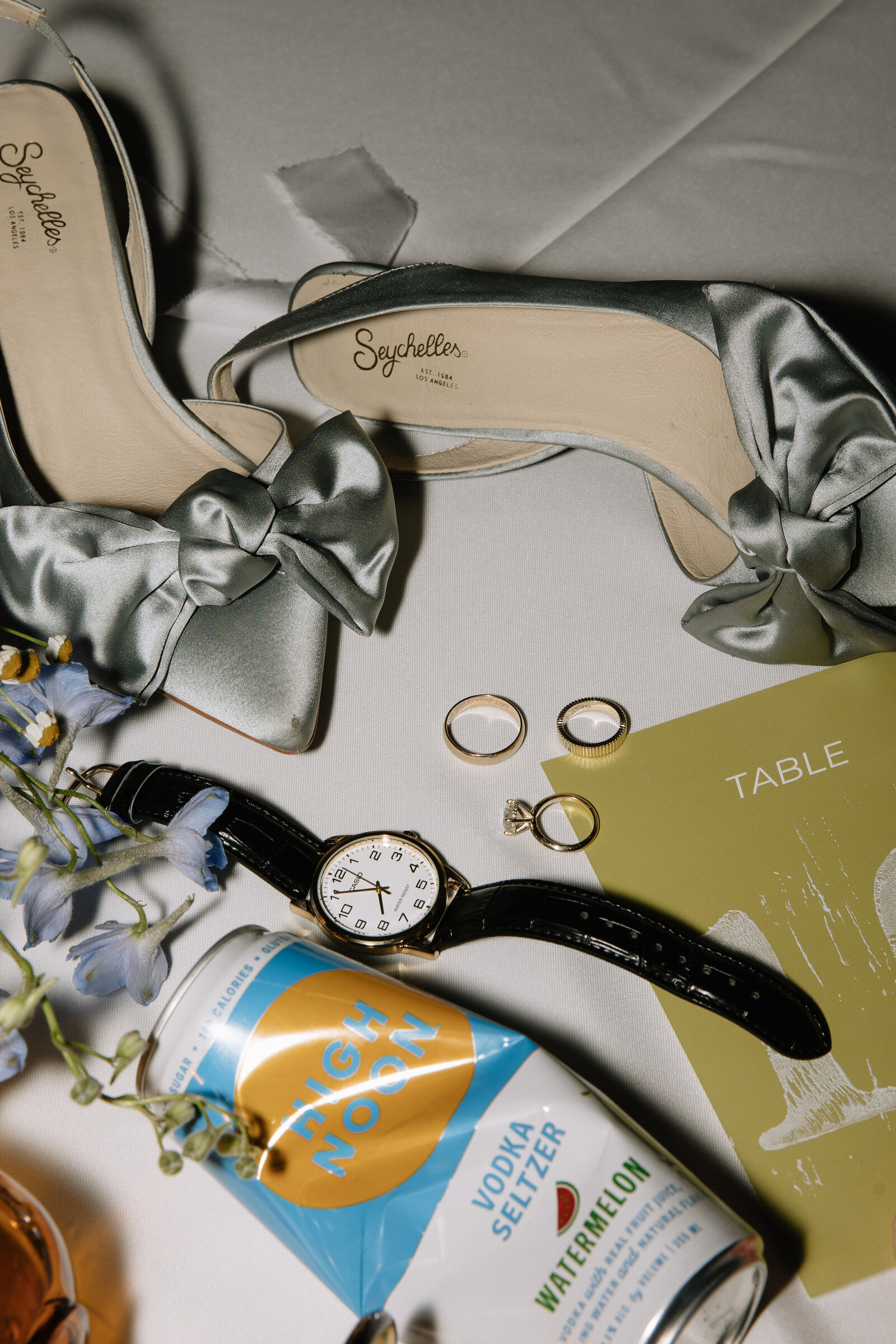Reception flash detail photos from wedding at TRICA in Boise