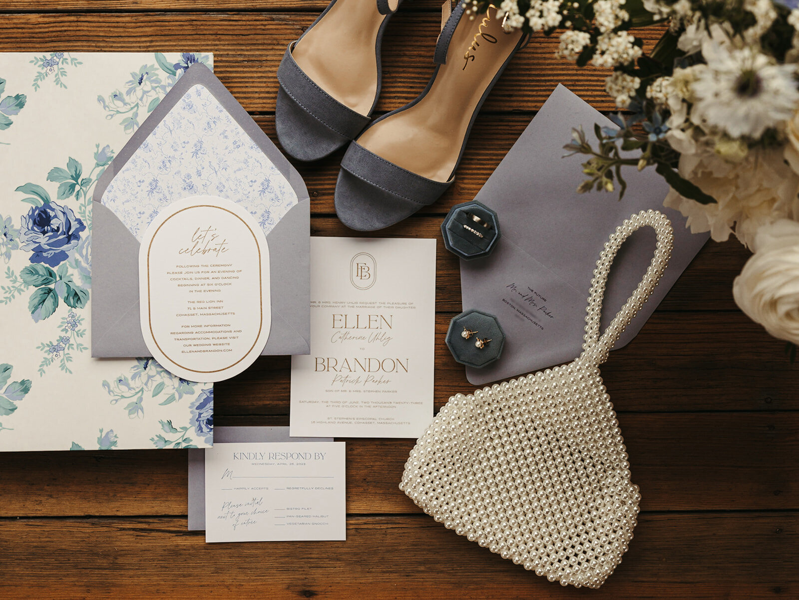 Boston wedding stationery design