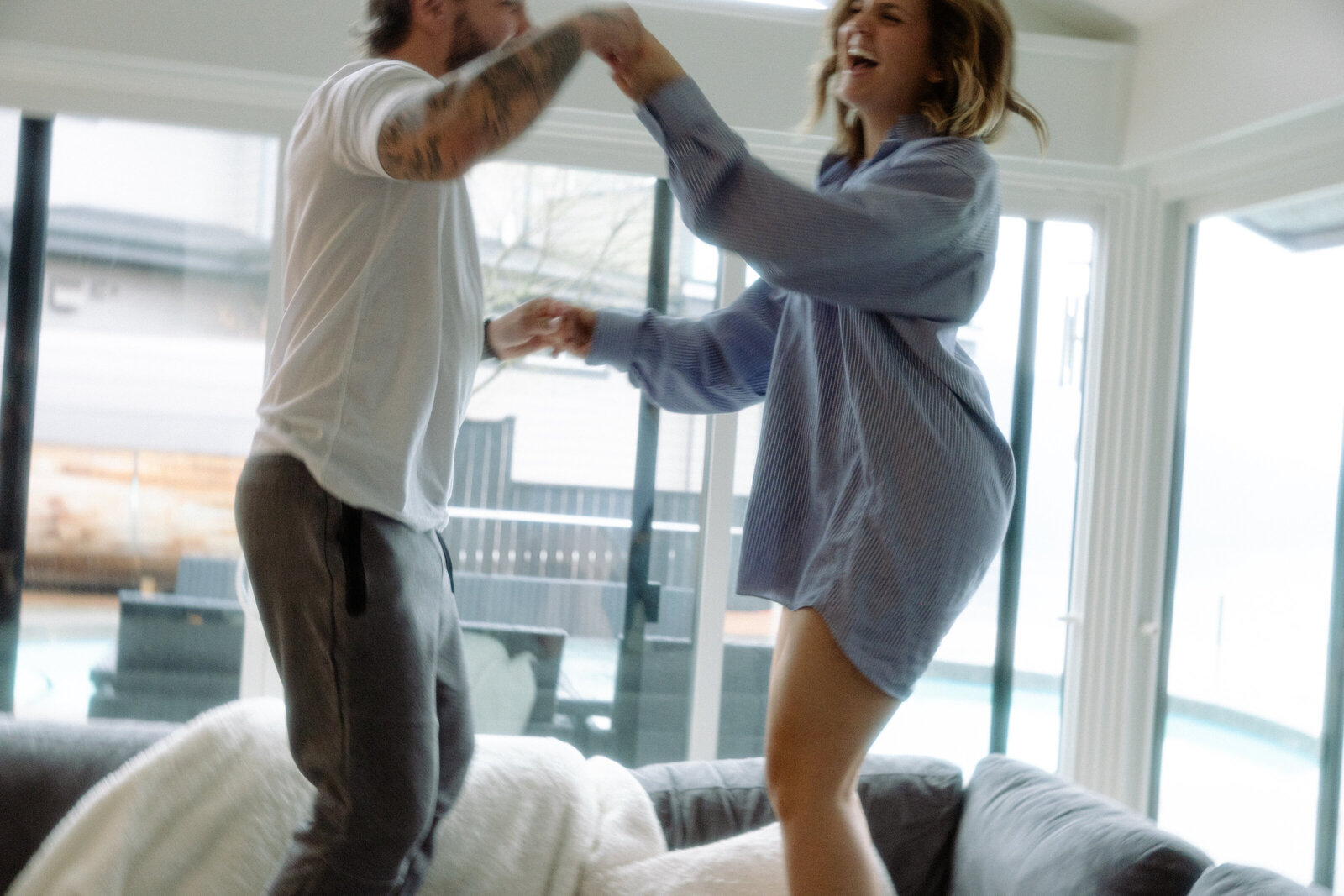 JB Photography - Intimate Romantic In-home Couples Photoshoot Vancouver BC-35