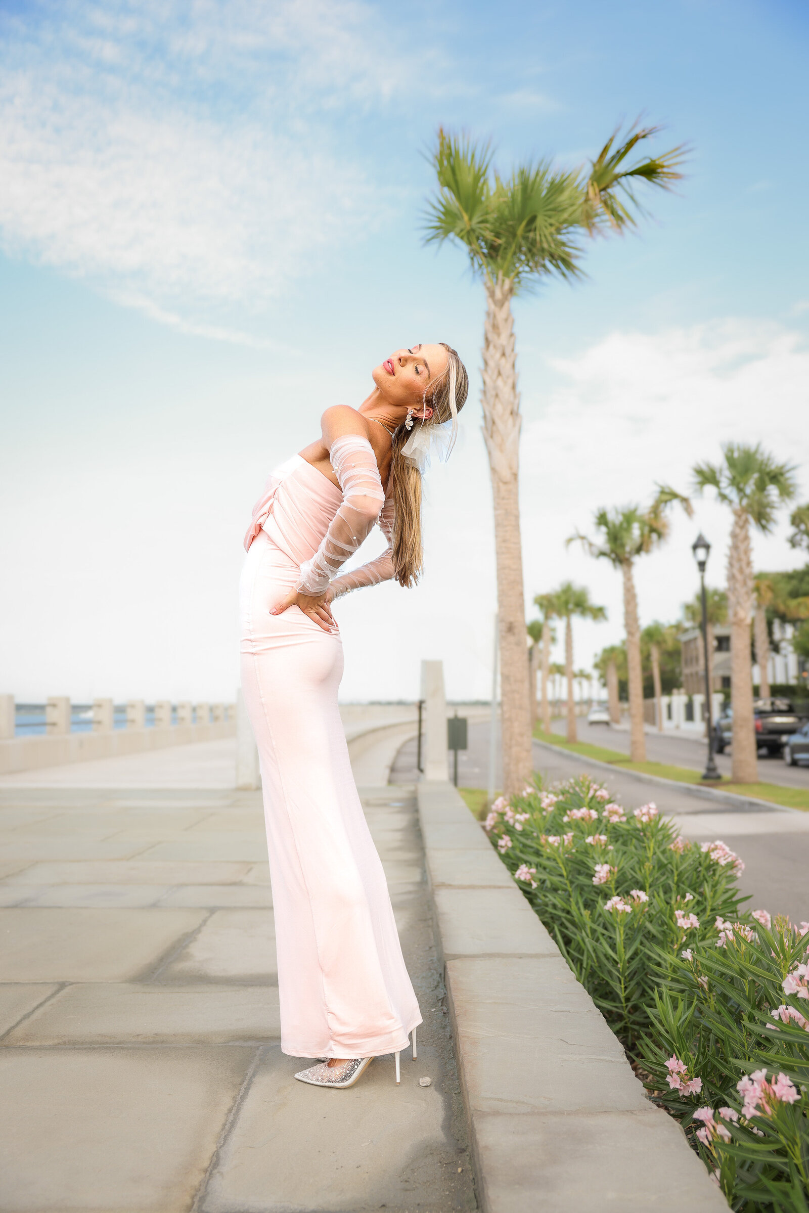 CINÉ fashion editorial, pink story, Charleston