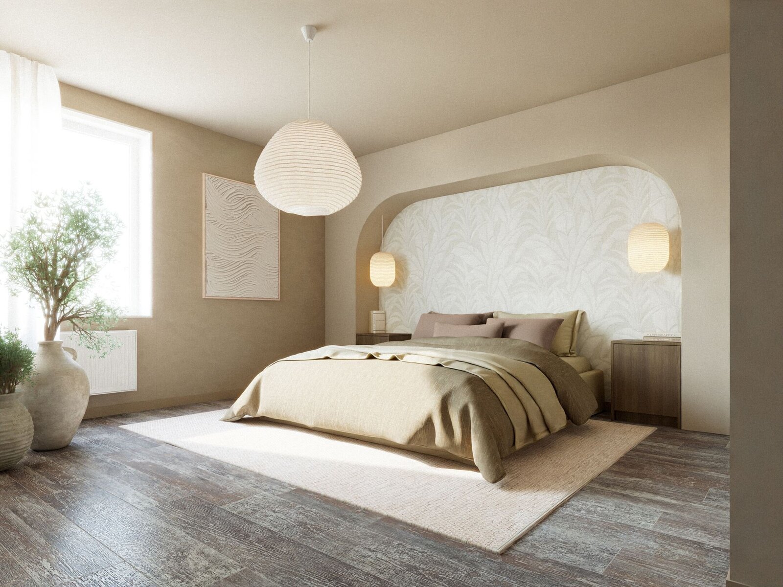 BOU Living Interieur 3D Renders Project Castricum Slaapkamer 2