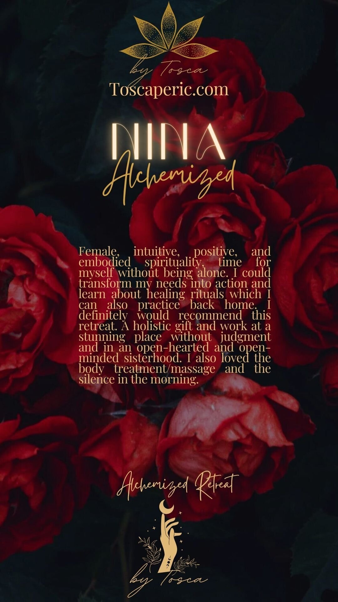 Feminine Embodiment Retreats Feminine energy retreats self-love mentorship feminine leadership mentorship Tosca Peric Retreats Tosca Retreats