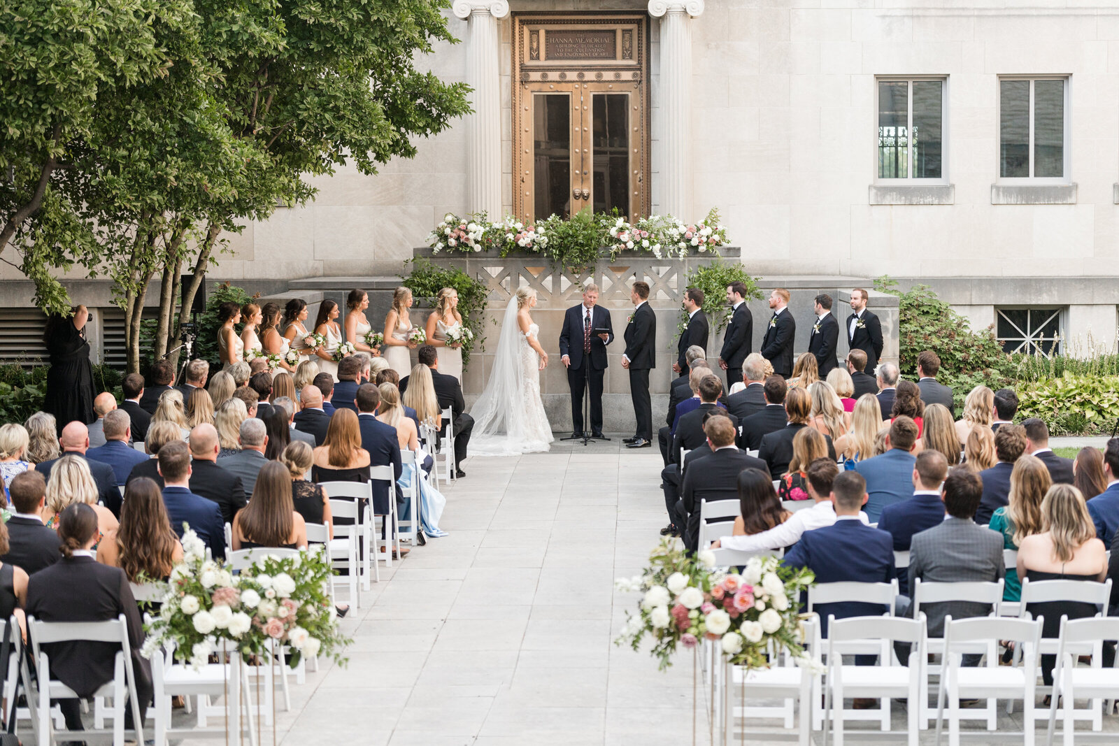 Ceremony in the courtyard