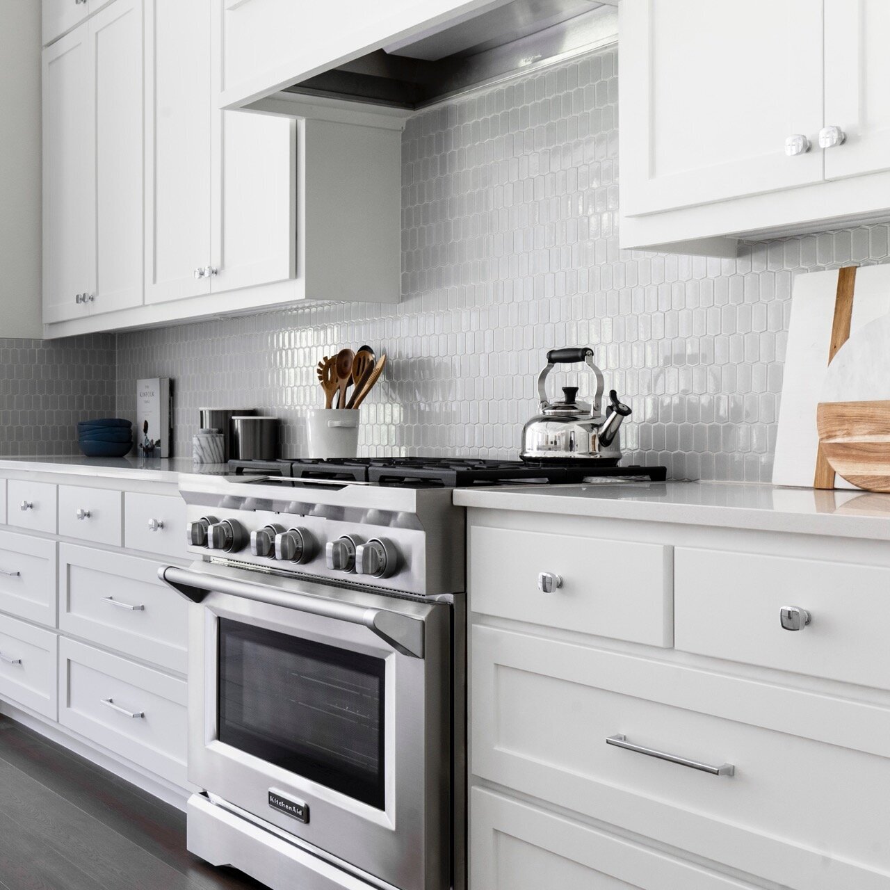 Nuela Designs Kitchen white Cabinets
