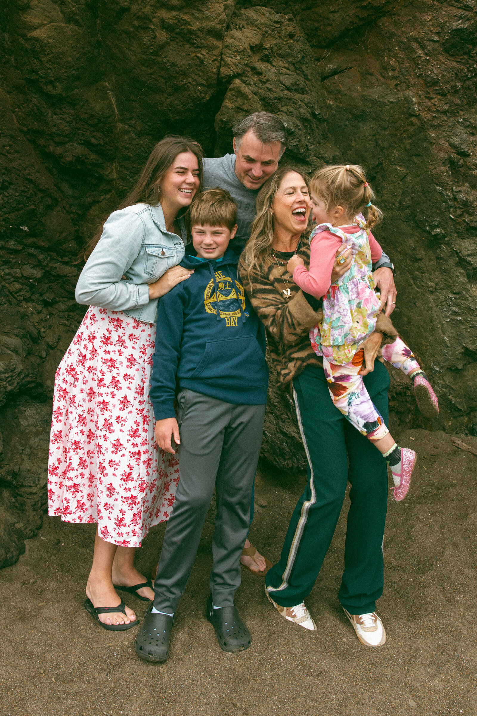 family photos at rodeo beach