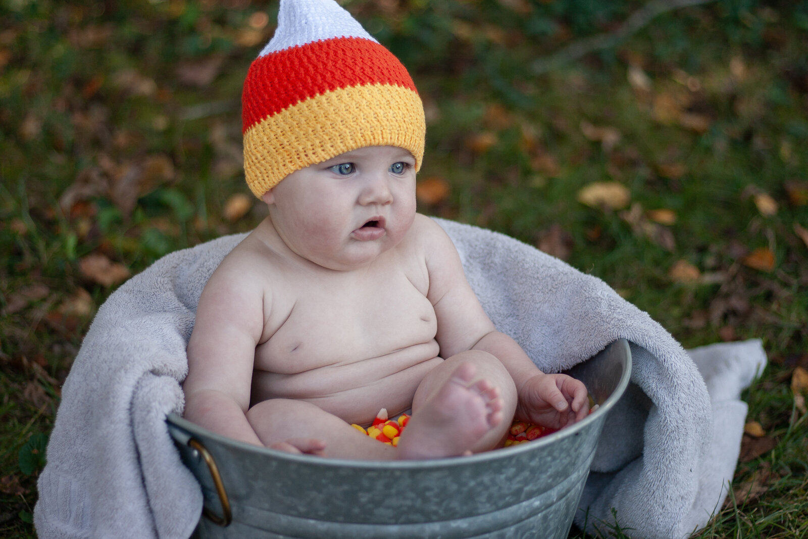 Fall baby candy corn